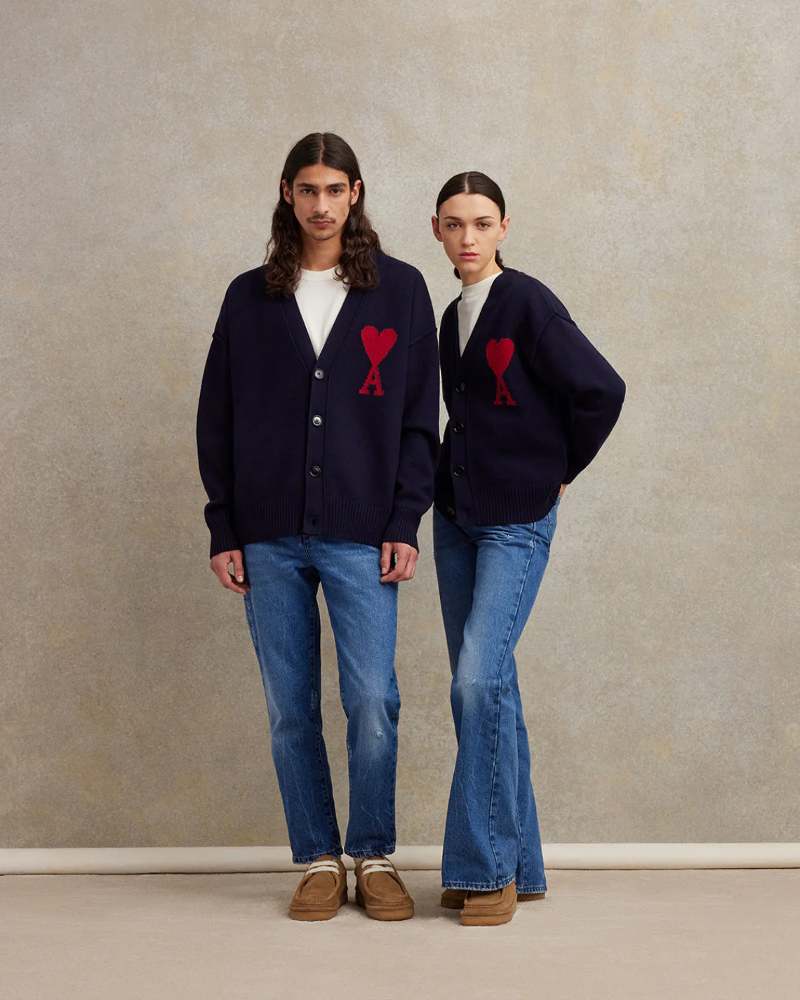 Red Ami de Coeur Cardigan