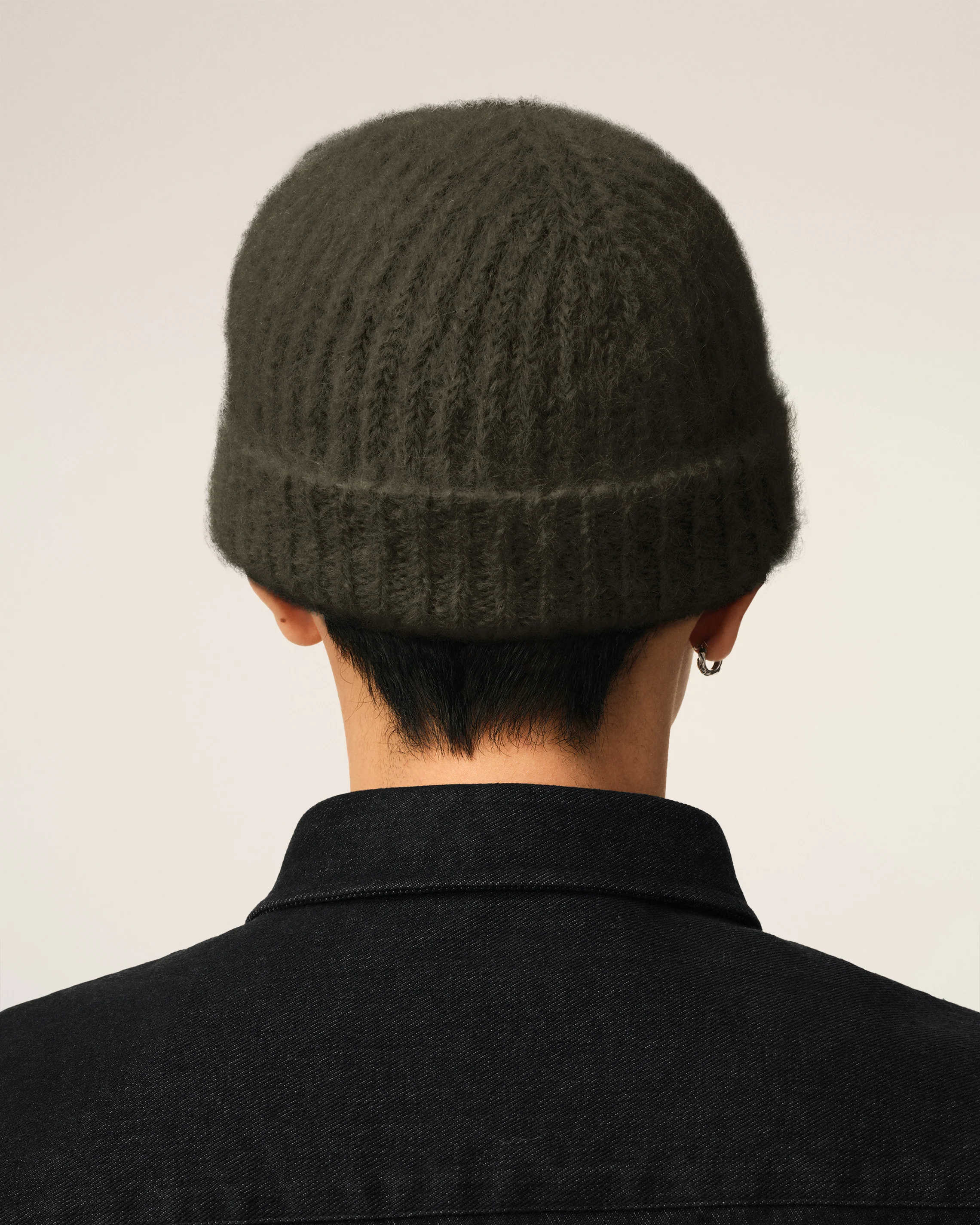 Bonnet Ami De Coeur Kaki En Alpaga