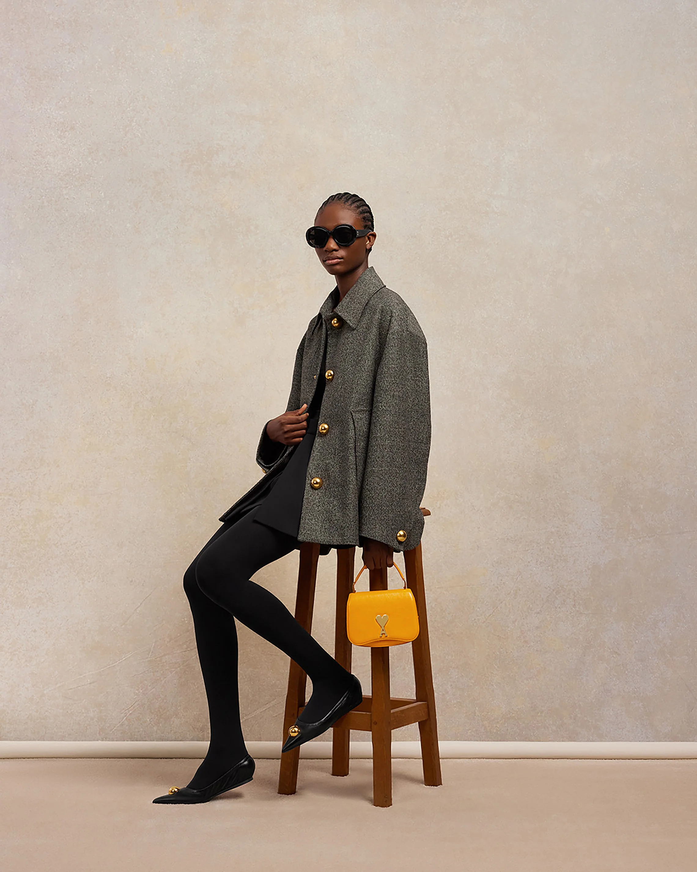 Rounded Ami de Coeur Sunglasses