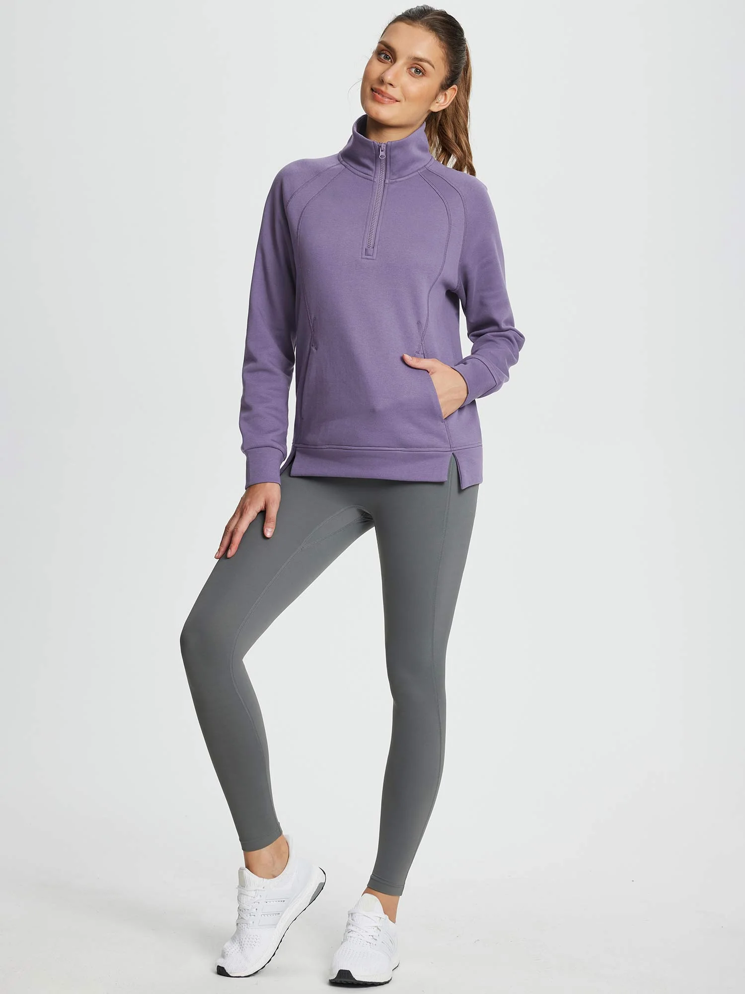 Evergreen Cozy Fleece Half-Zip Pullover
