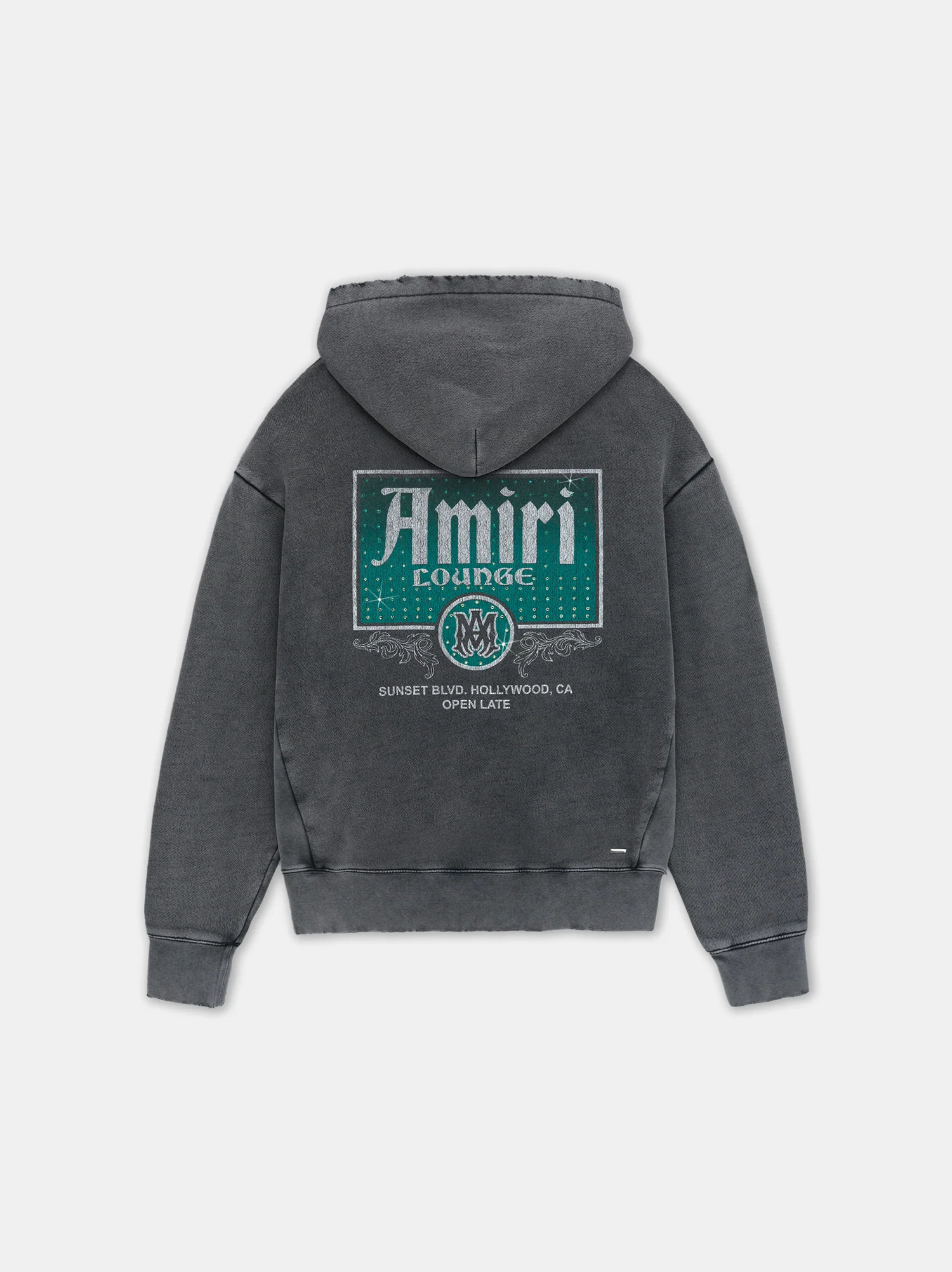 VINTAGE CRYSTAL LOUNGE HOODIE - Black