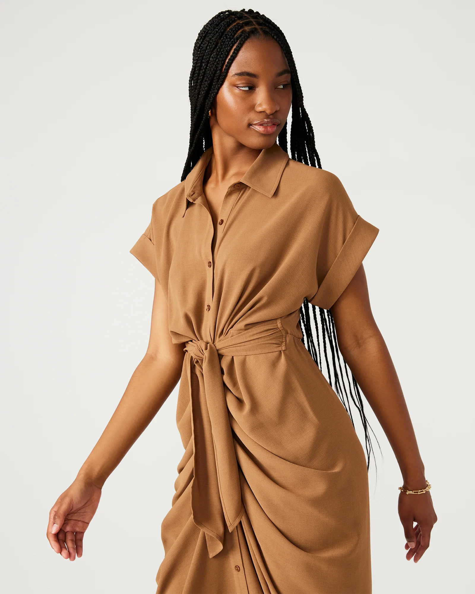 TORI DRESS TAUPE