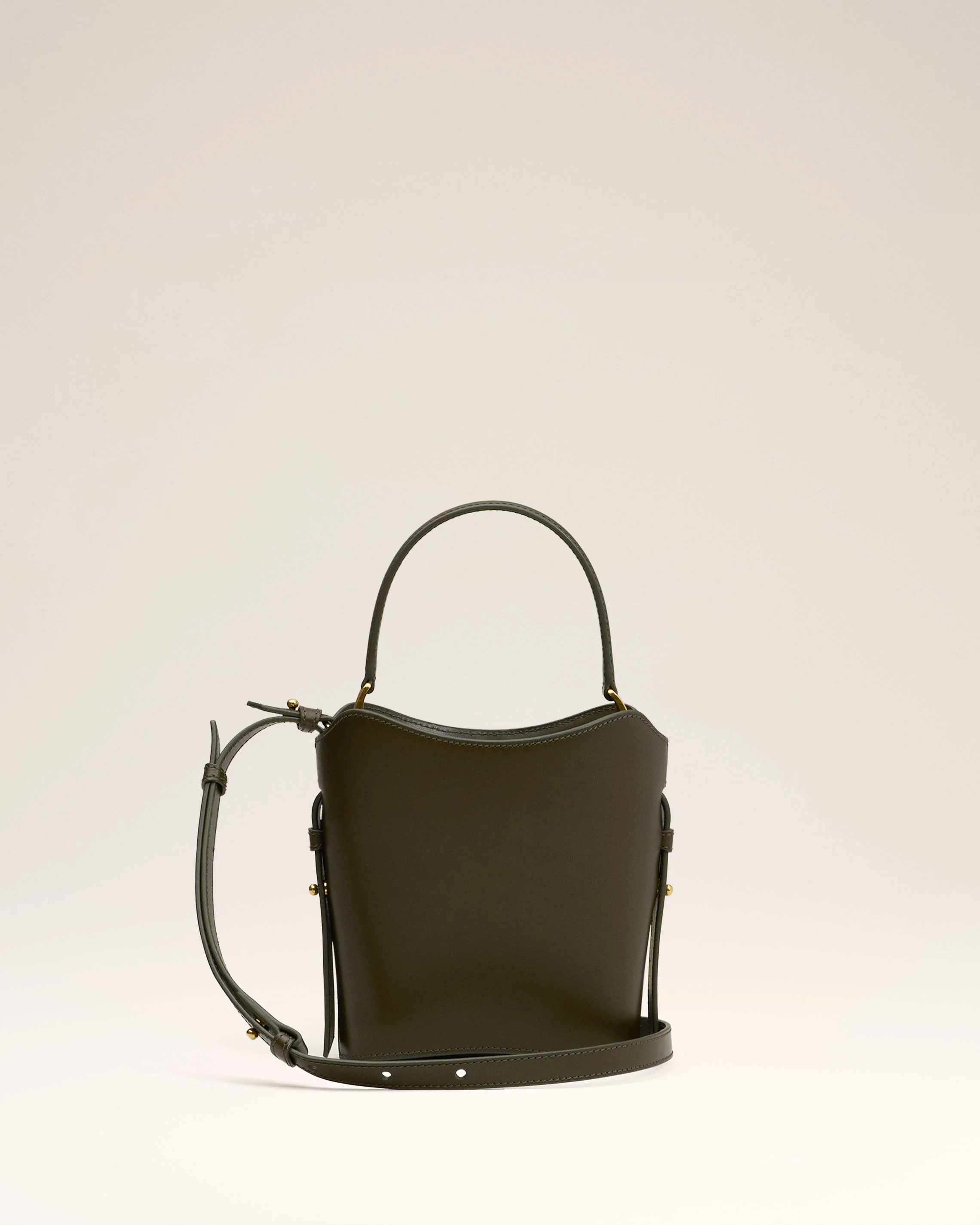 Green Leather Mini Paris Paris Bucket Bag