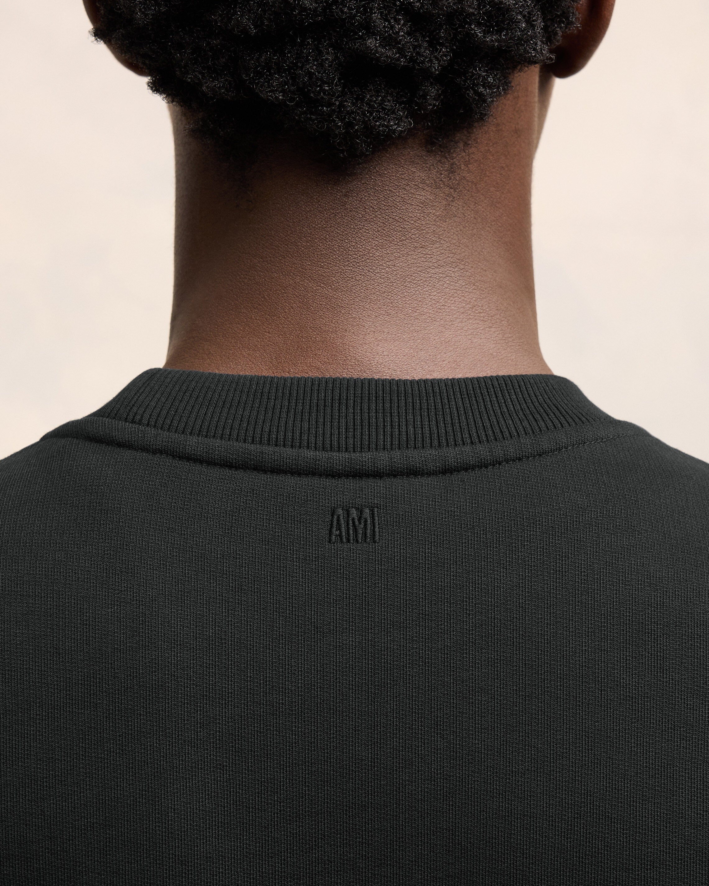 Black Cotton Ami de Coeur Sweatshirt