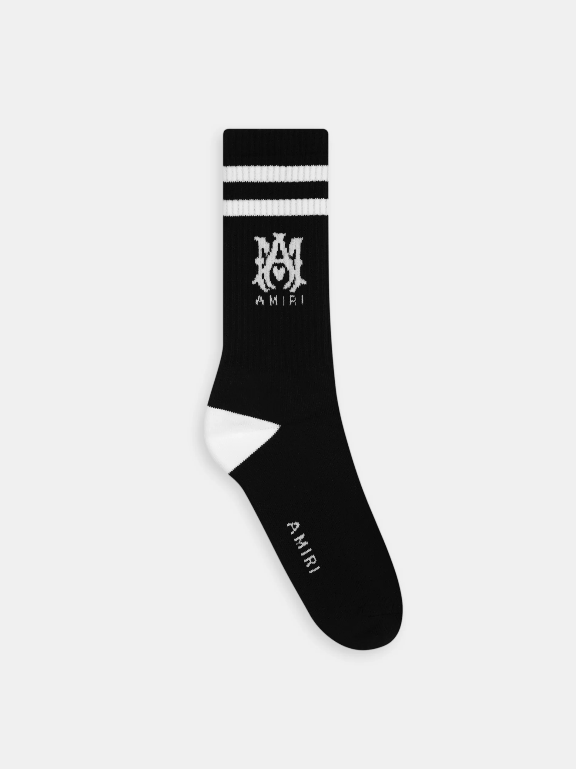 MA CORE LOGO SOCKS - Black White