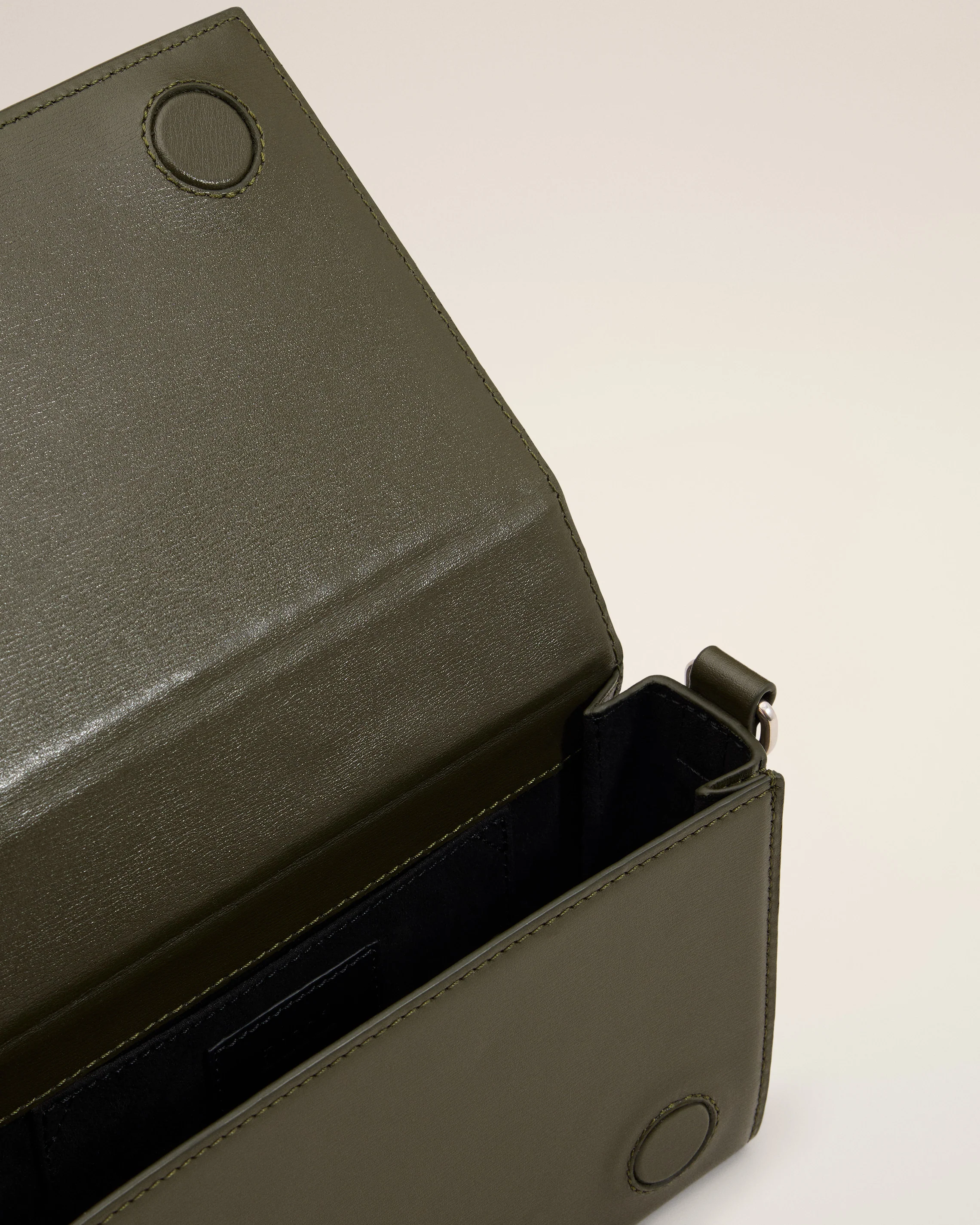 Green Leather Ami de Coeur Lunch Box Bag