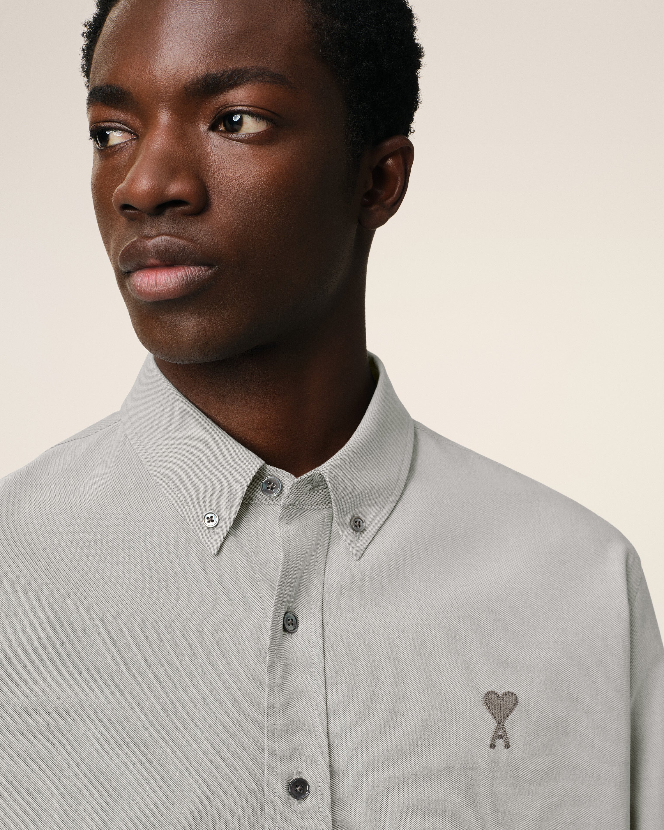 Green Cotton Button-Down Ami de Cœur Shirt