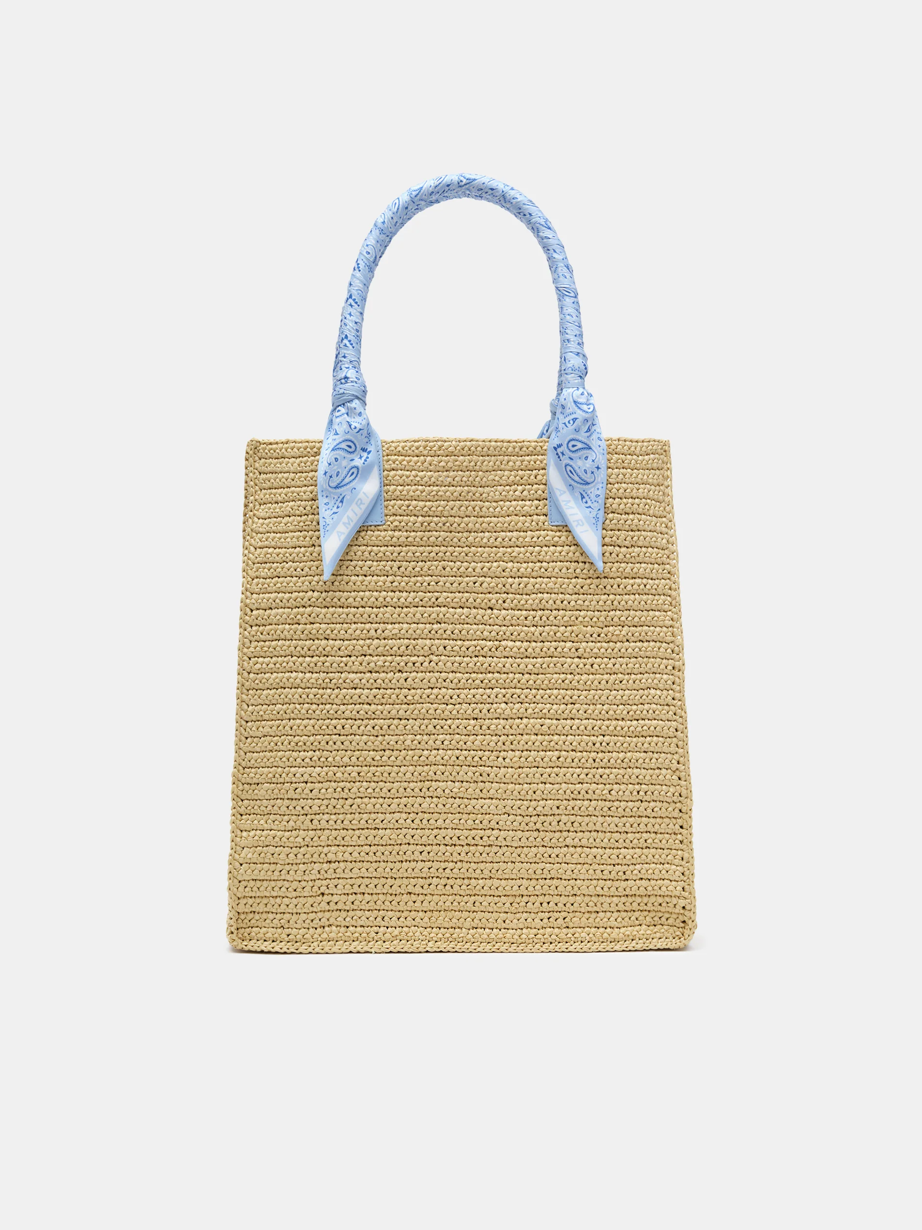 AMIRI RAFFIA TOTE - Blue