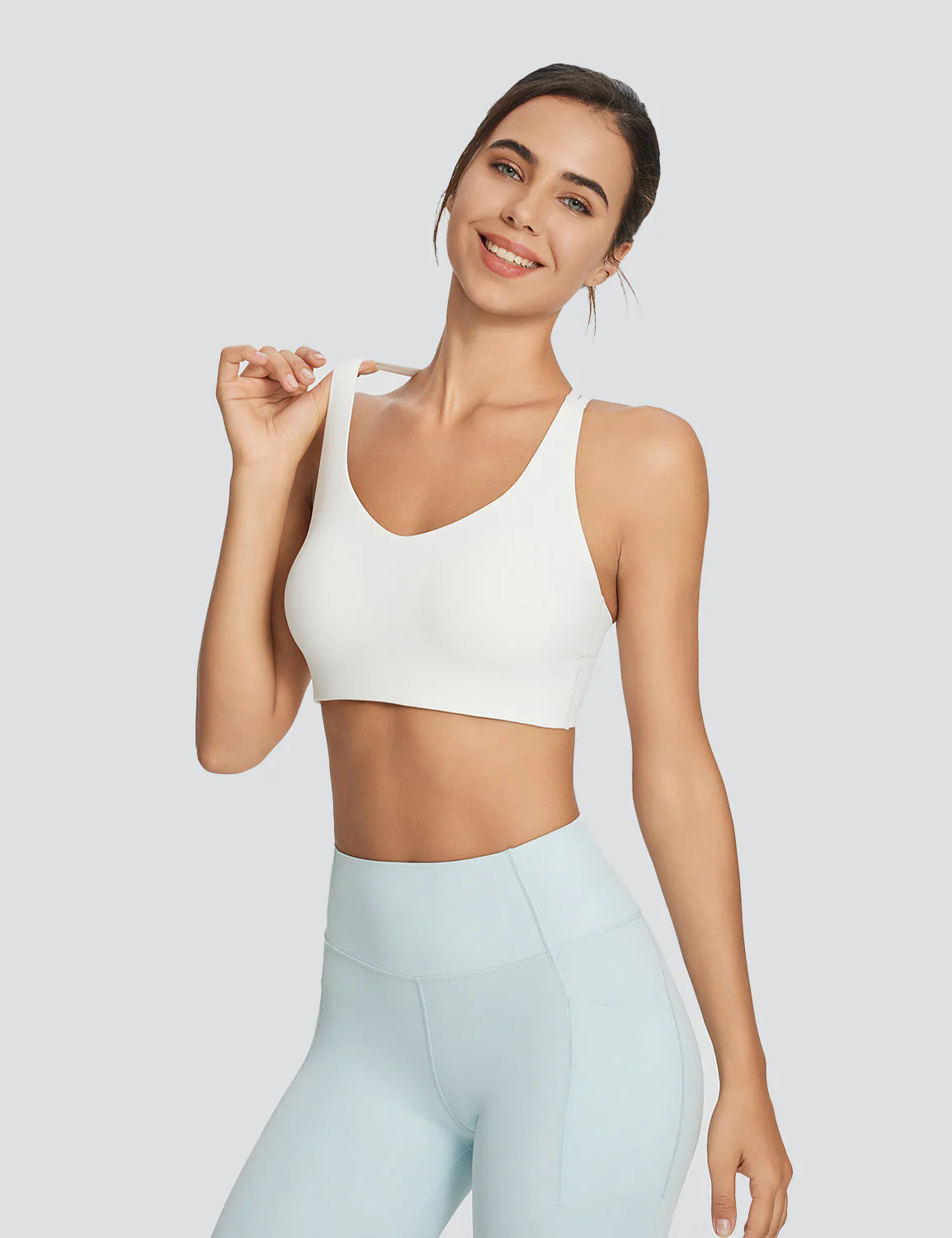 Nuleaf Spaghetti Strap Low Impact Bra