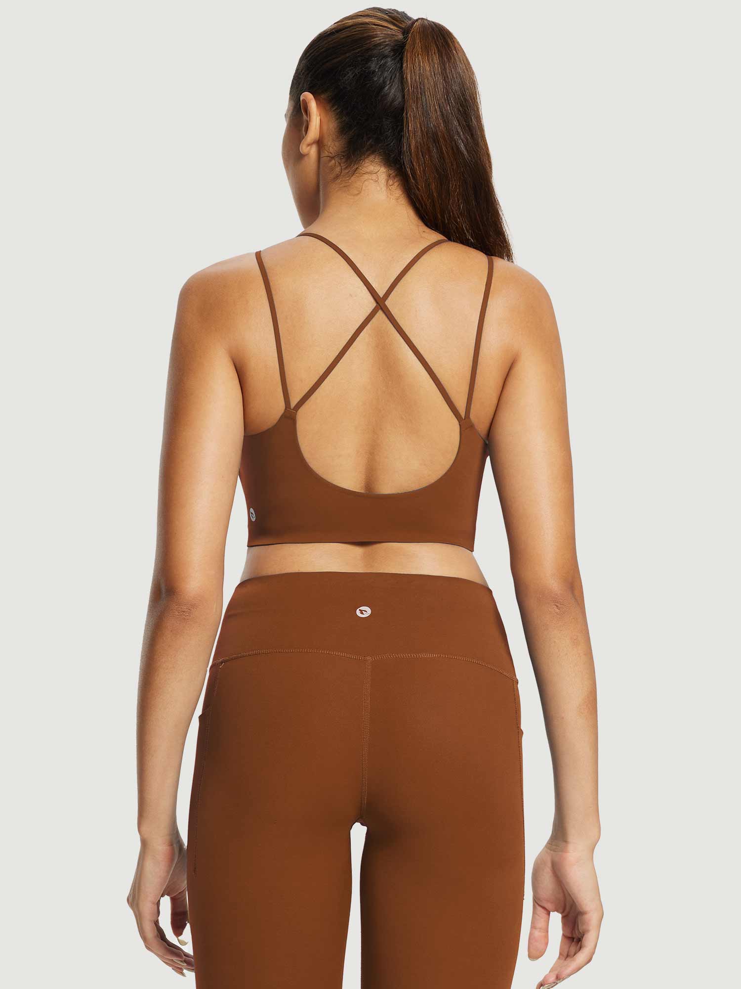 Freeleaf Cross-Strap Low-Impact Sports Bra