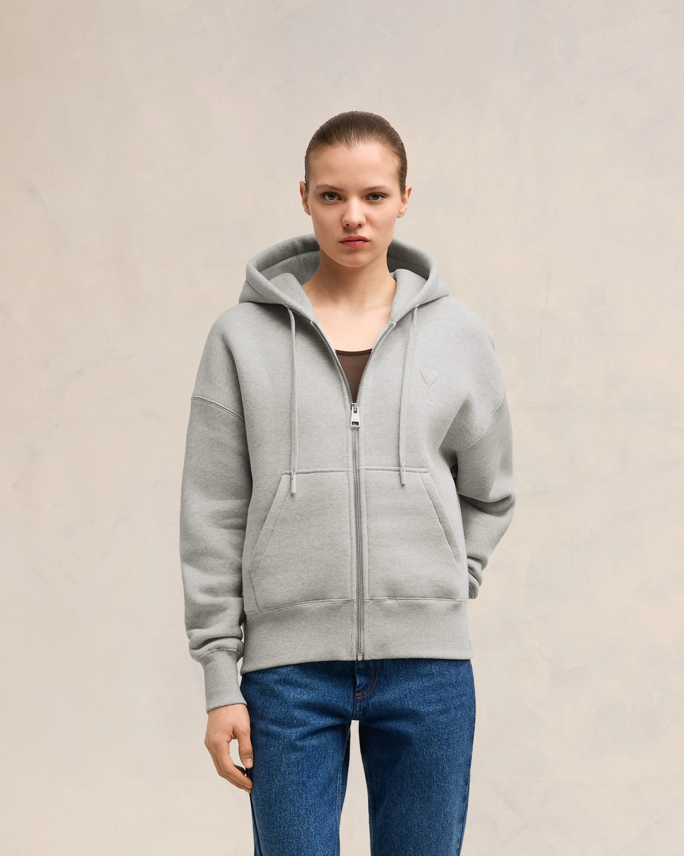 Zipped Ami de Coeur Hoodie