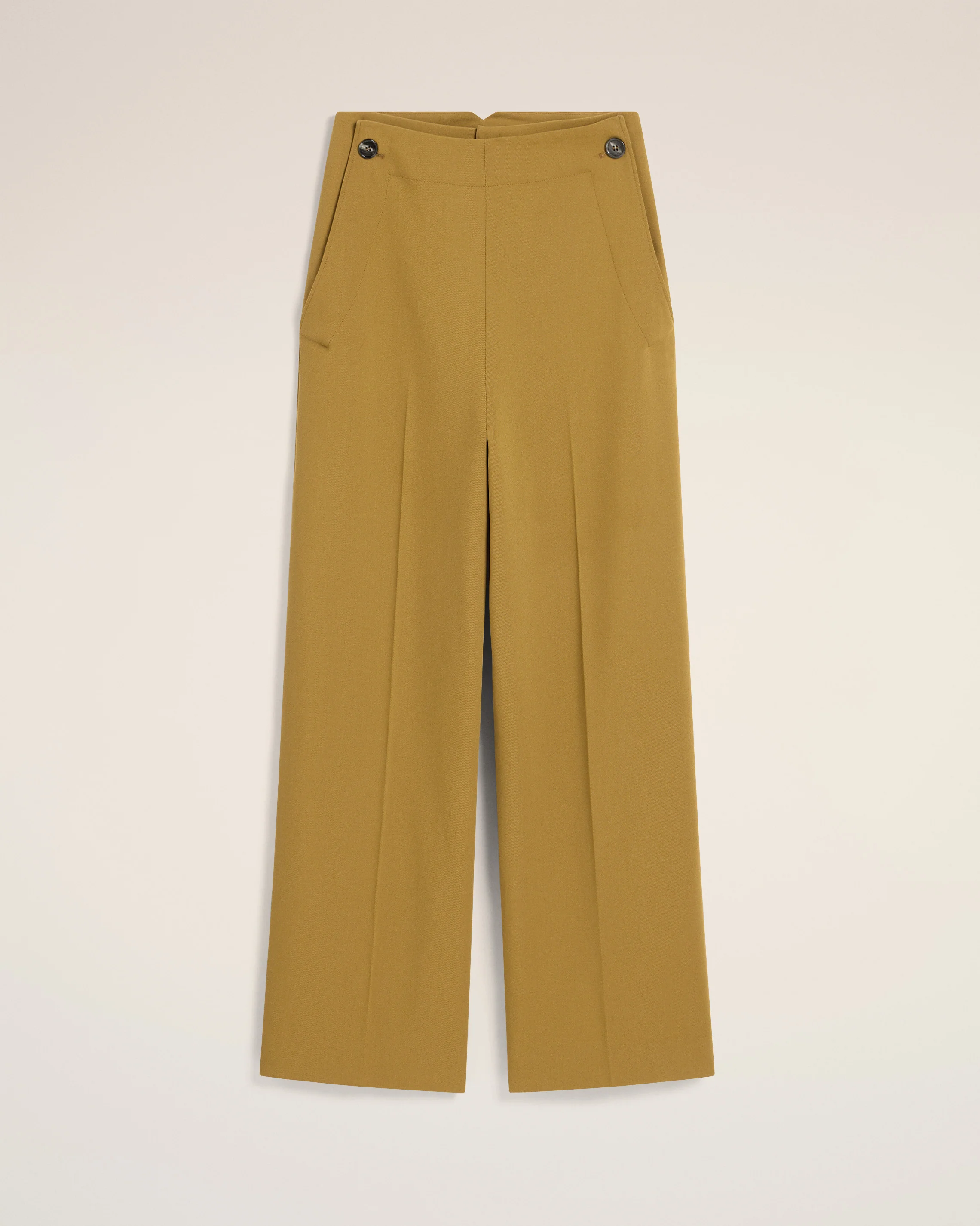 Mustard Wool Sailor Trousers