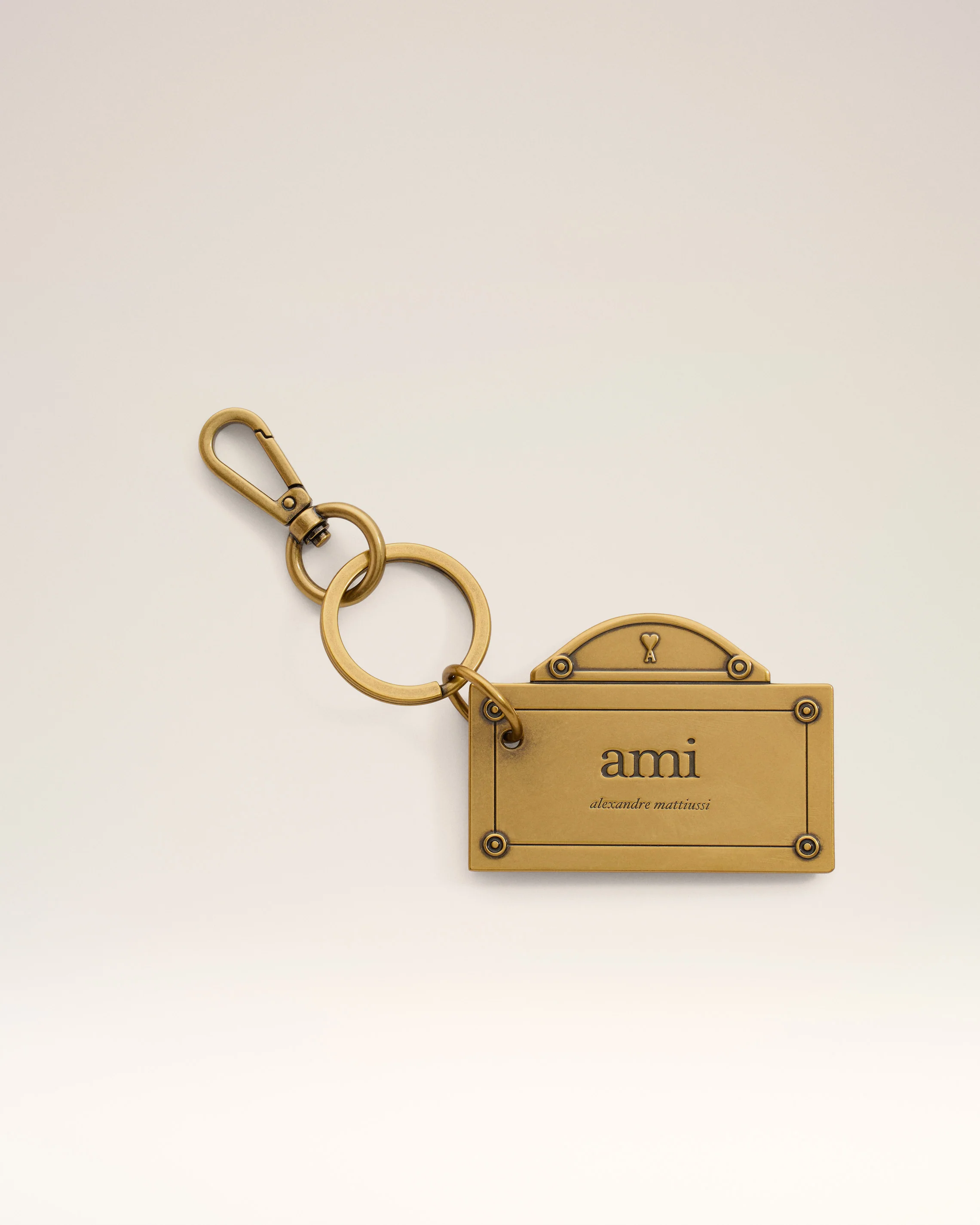Gold Street Plate Keyring