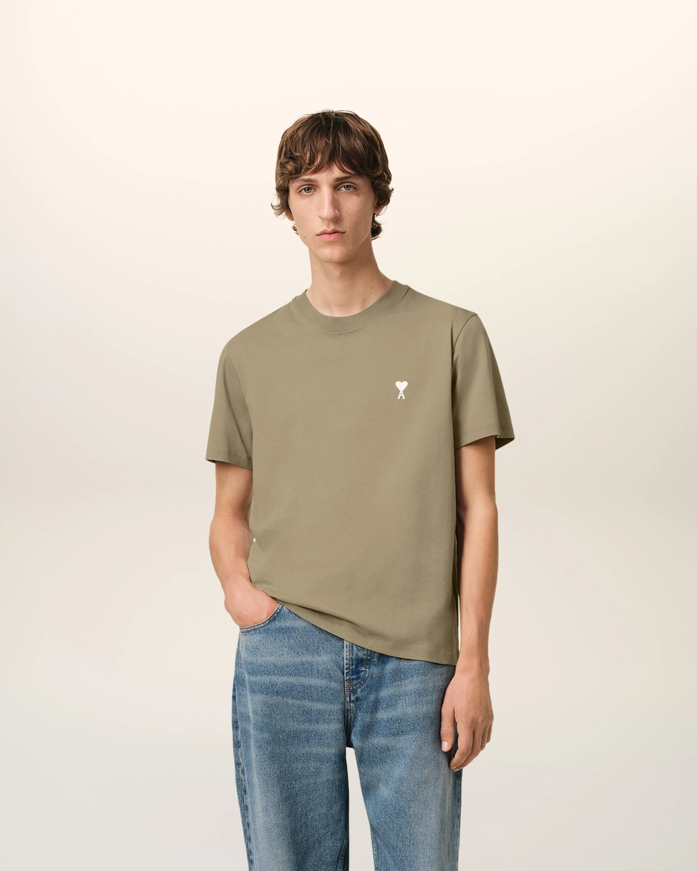 Green Cotton Ami de Coeur T-Shirt