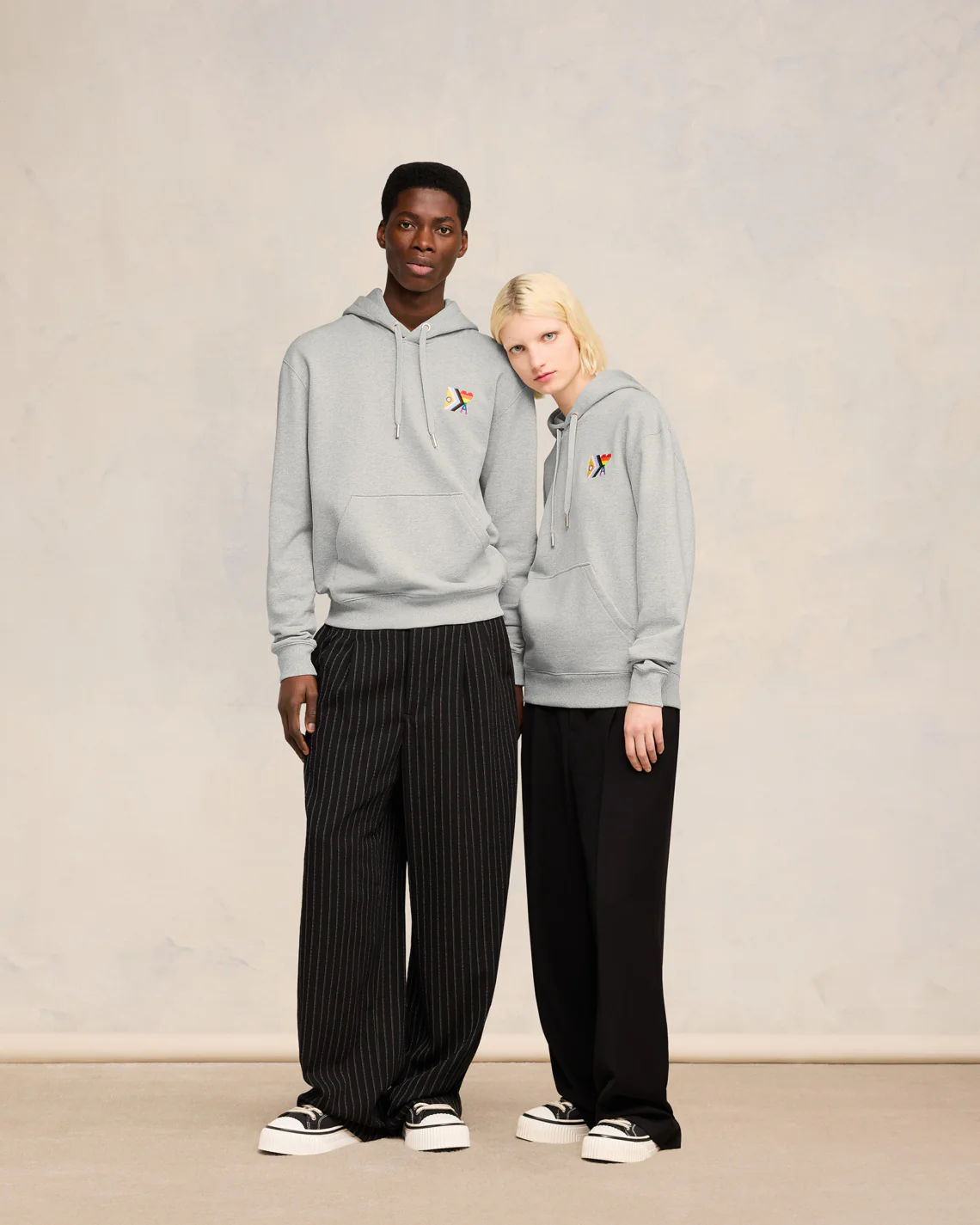 Rainbow Ami de Coeur Classic Fit Hoodie