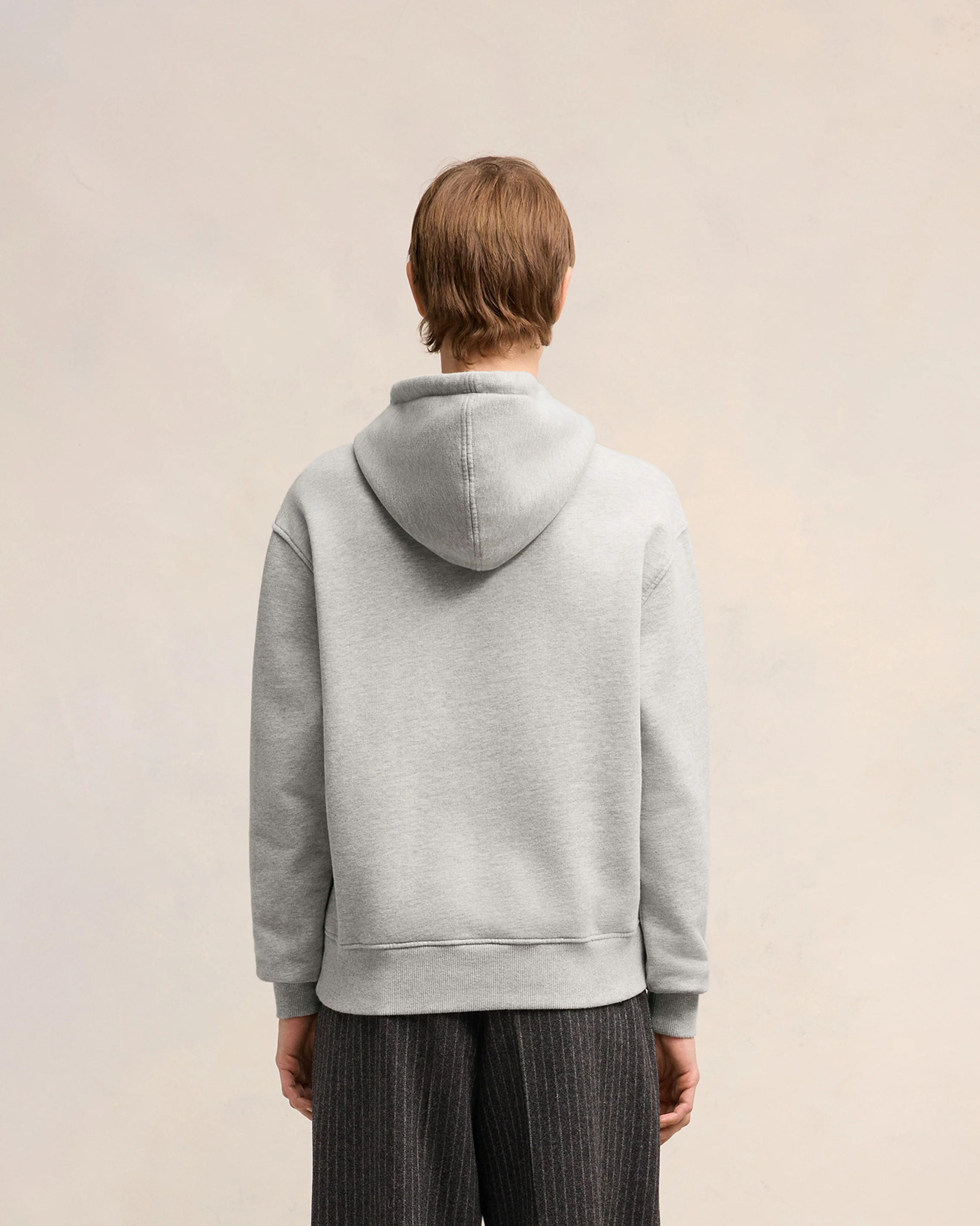 Grey Cotton Ami de Coeur Hoodie