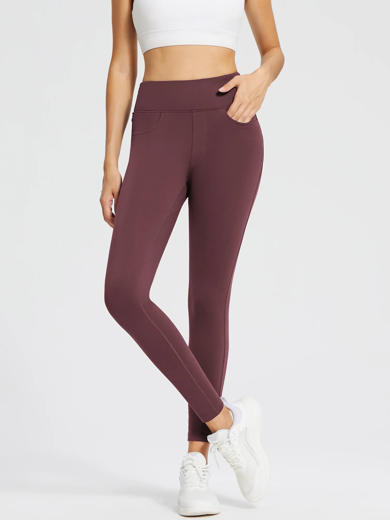 Laureate Fleece-Lined Denim Leggings