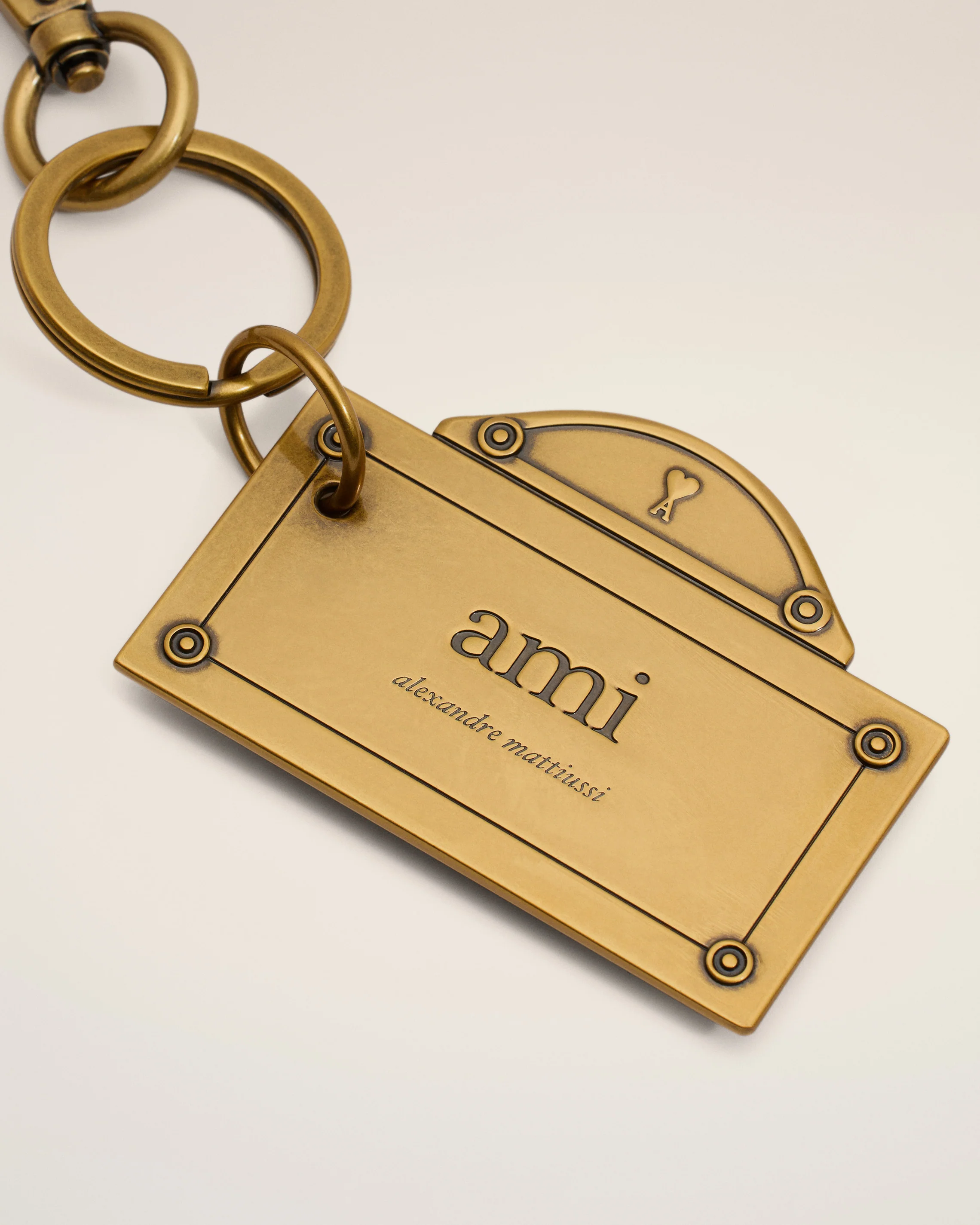 Gold Street Plate Keyring
