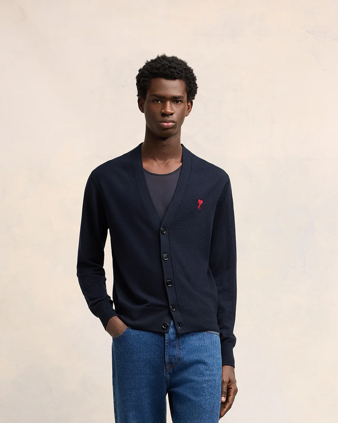 Cardigan With Embroidery Ami de Coeur