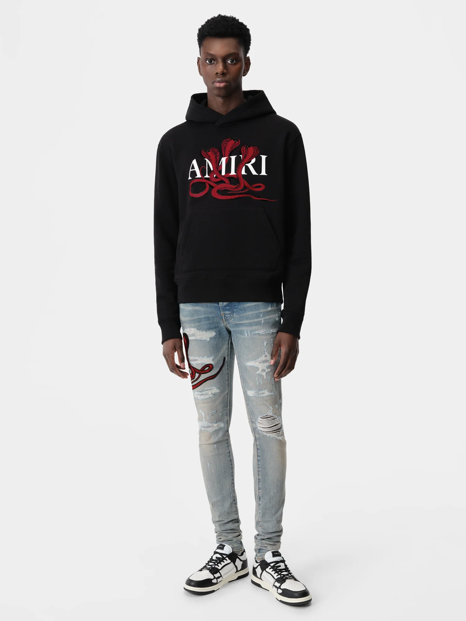 POISON HOODIE - Black Red