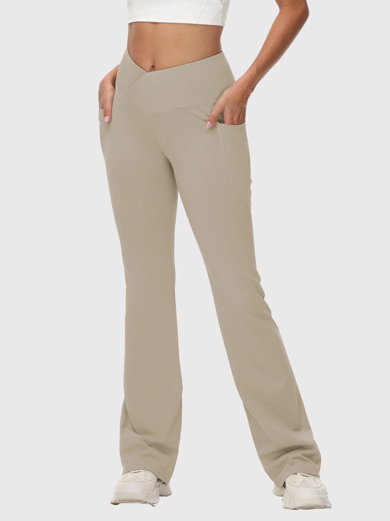 Laureate 34 Crossover High Rise Flared Pants