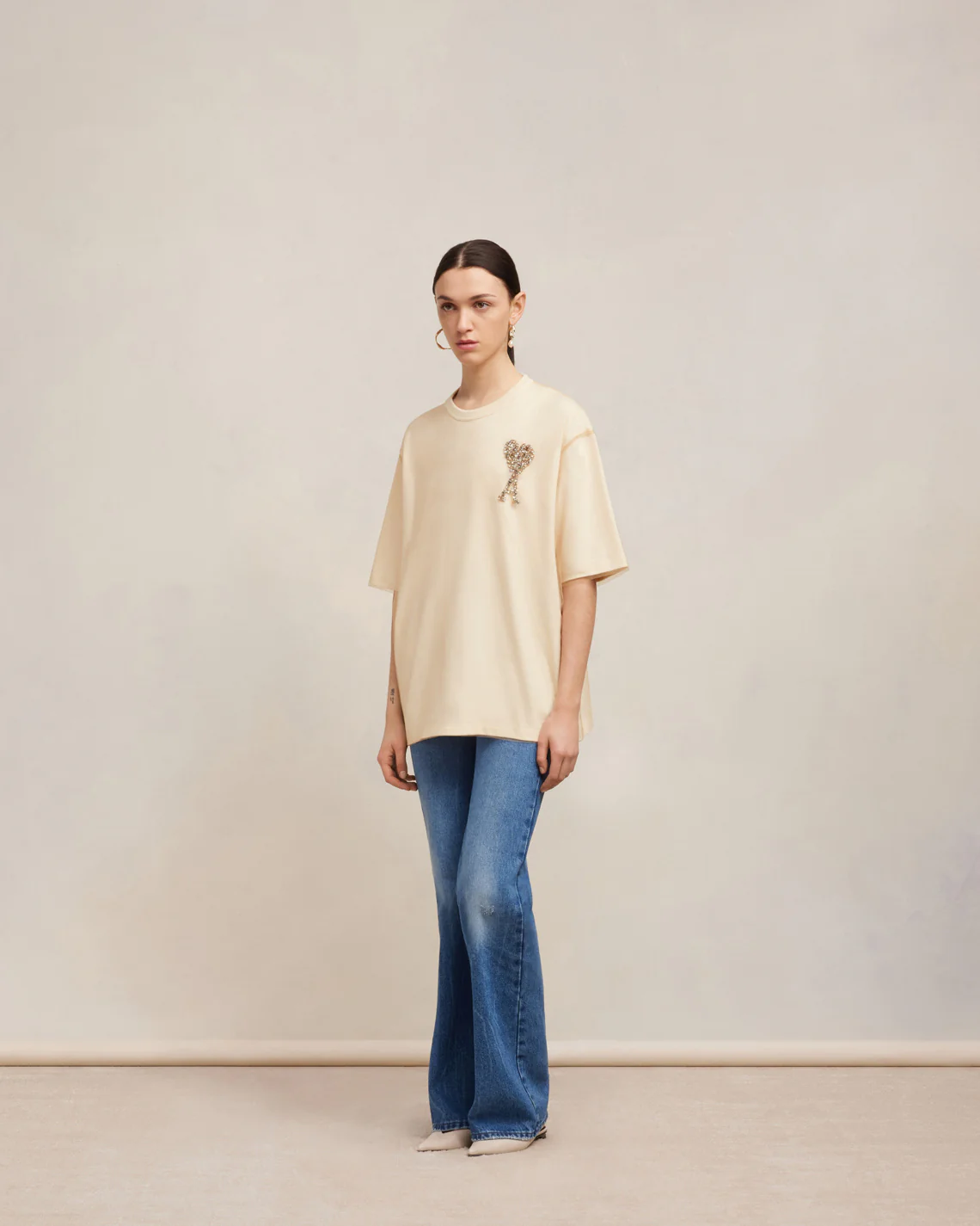 Ami de Coeur Embroidery T-shirt