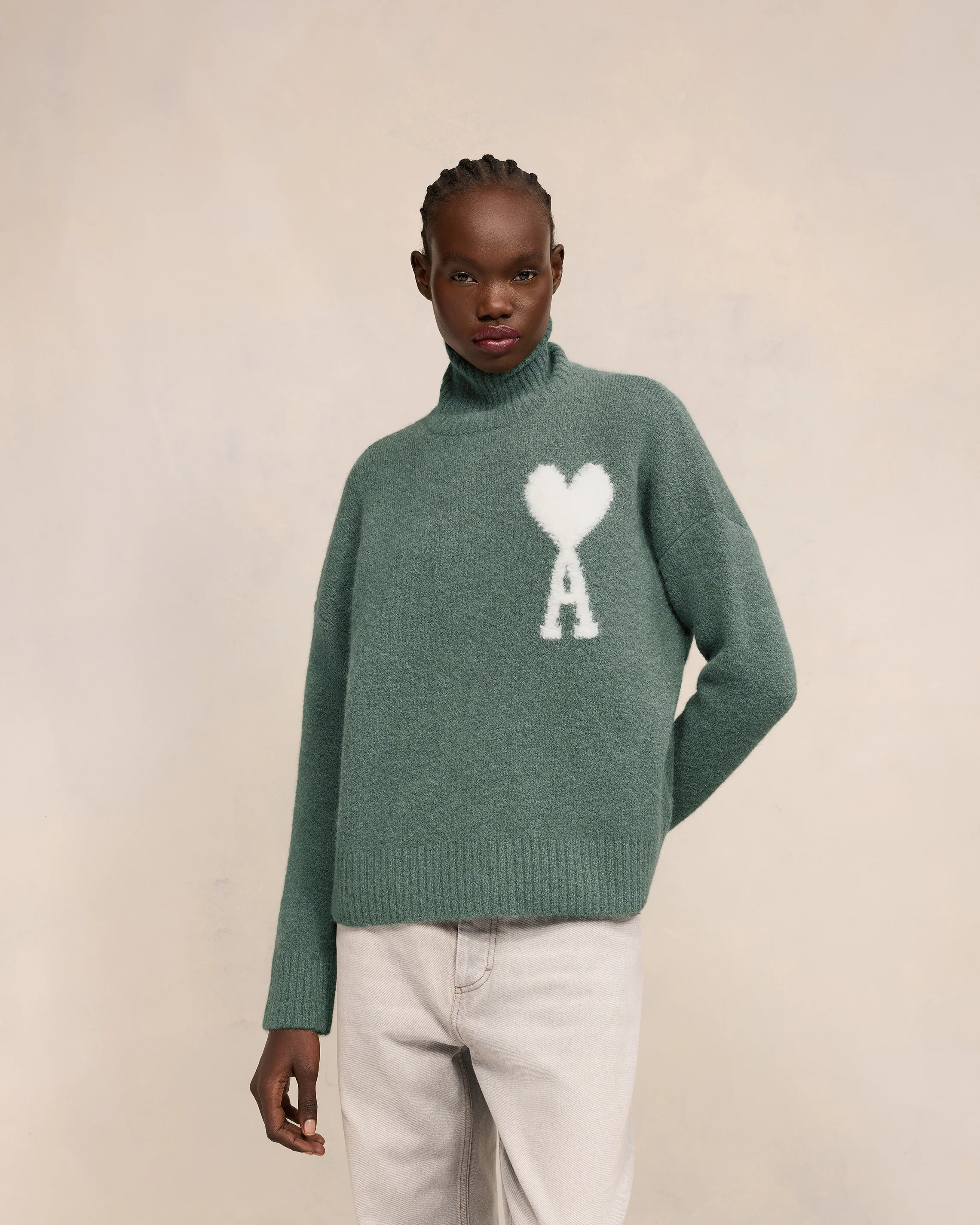Off-White Ami de Coeur Funnel Neck Sweater
