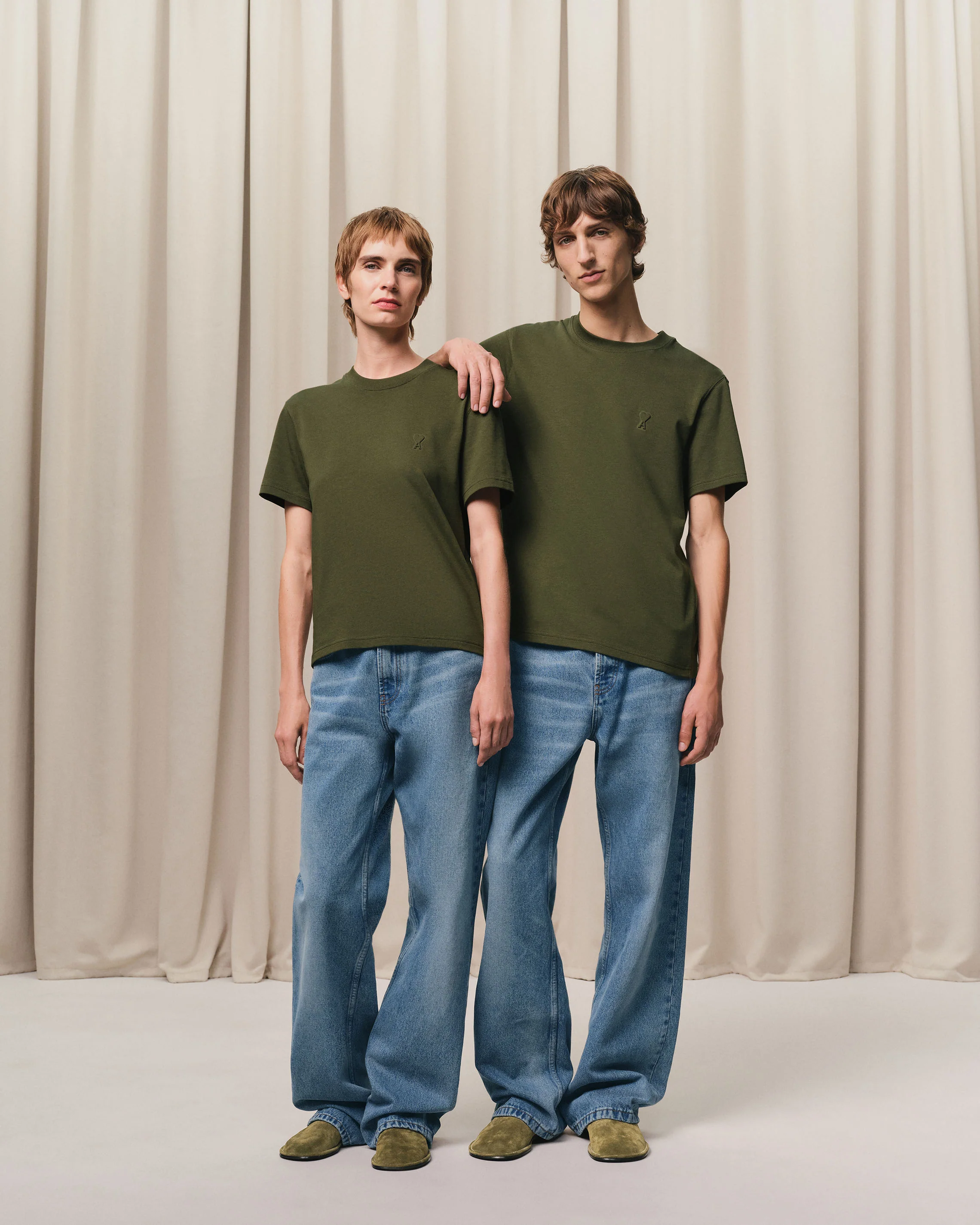 Green Cotton Ami de Coeur T-Shirt