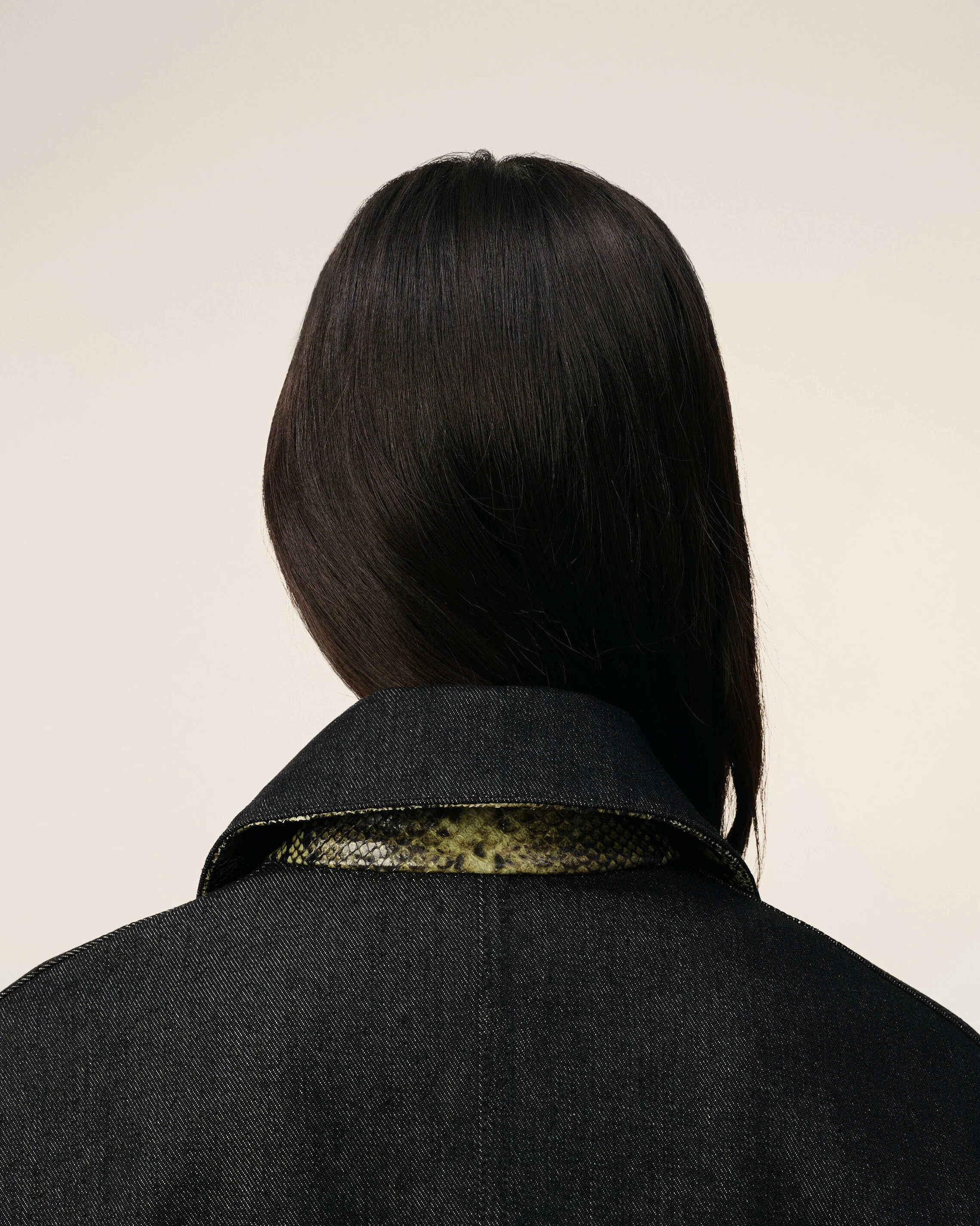 Black Denim Short Jacket