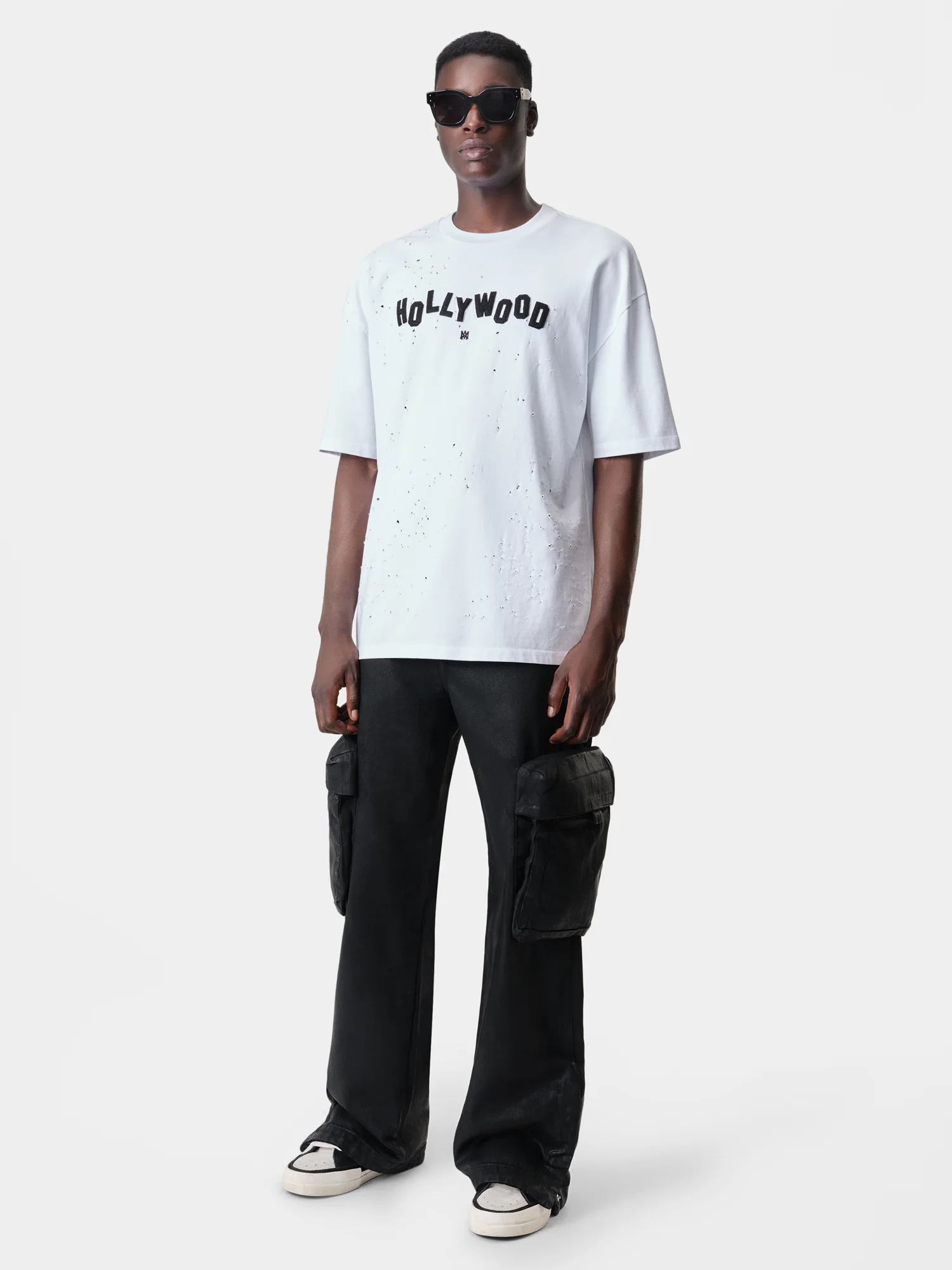 HOLLYWOOD SHOTGUN OVERSIZED TEE - White