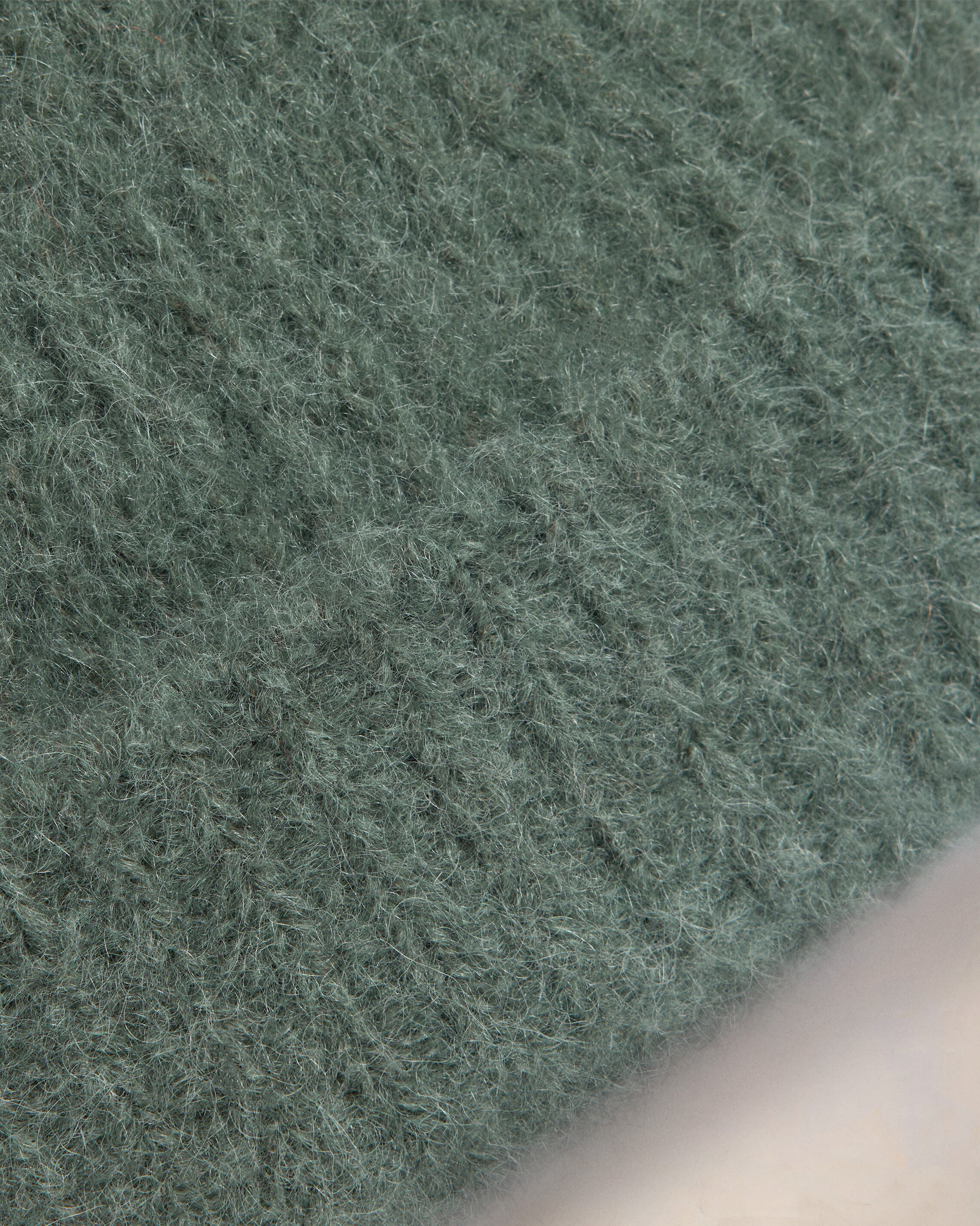 Alpaca Mohair Ribbed Beanie