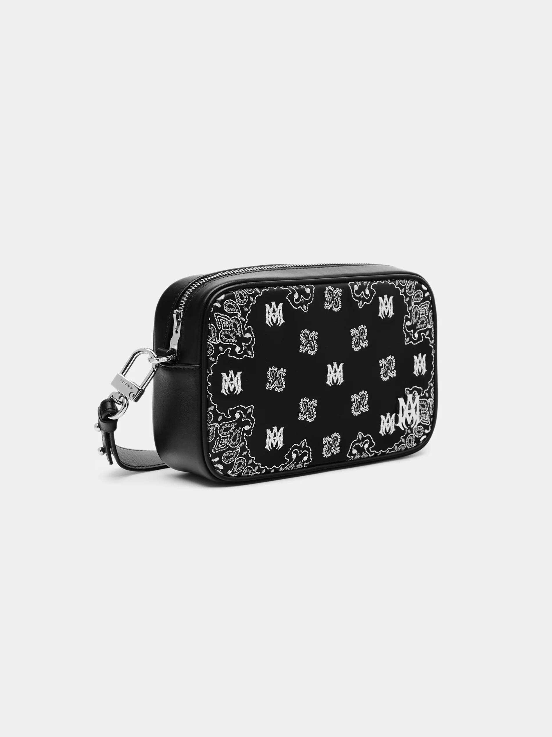 BANDANA EMBROIDERED CAMERA CASE - Black