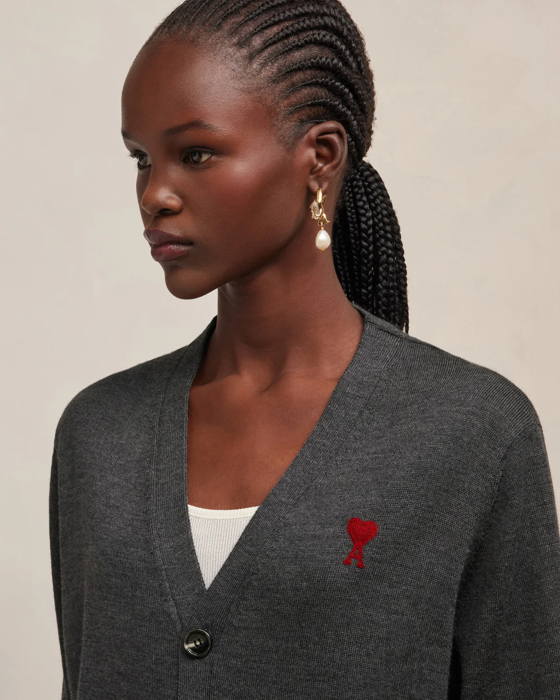 Red Ami de Coeur Cardigan