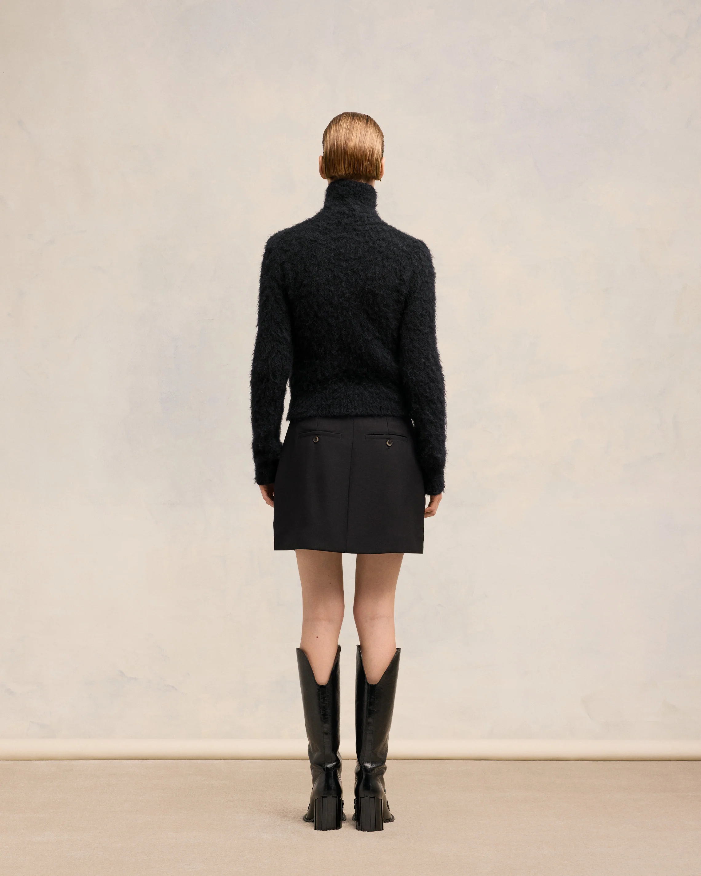 Alpaca Mohair Brushed Sweater