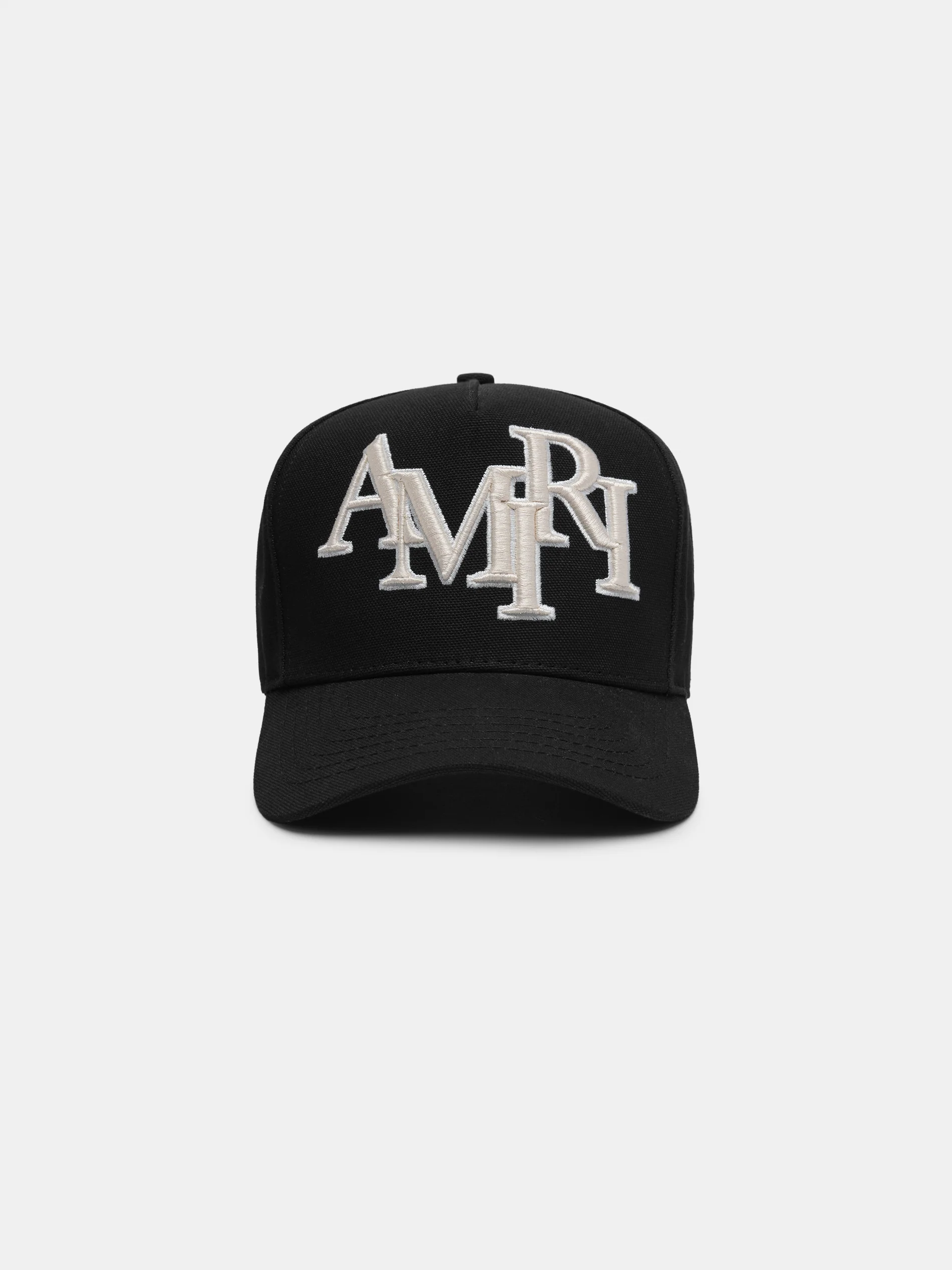 STAGGERED AMIRI CANVAS HAT - Black