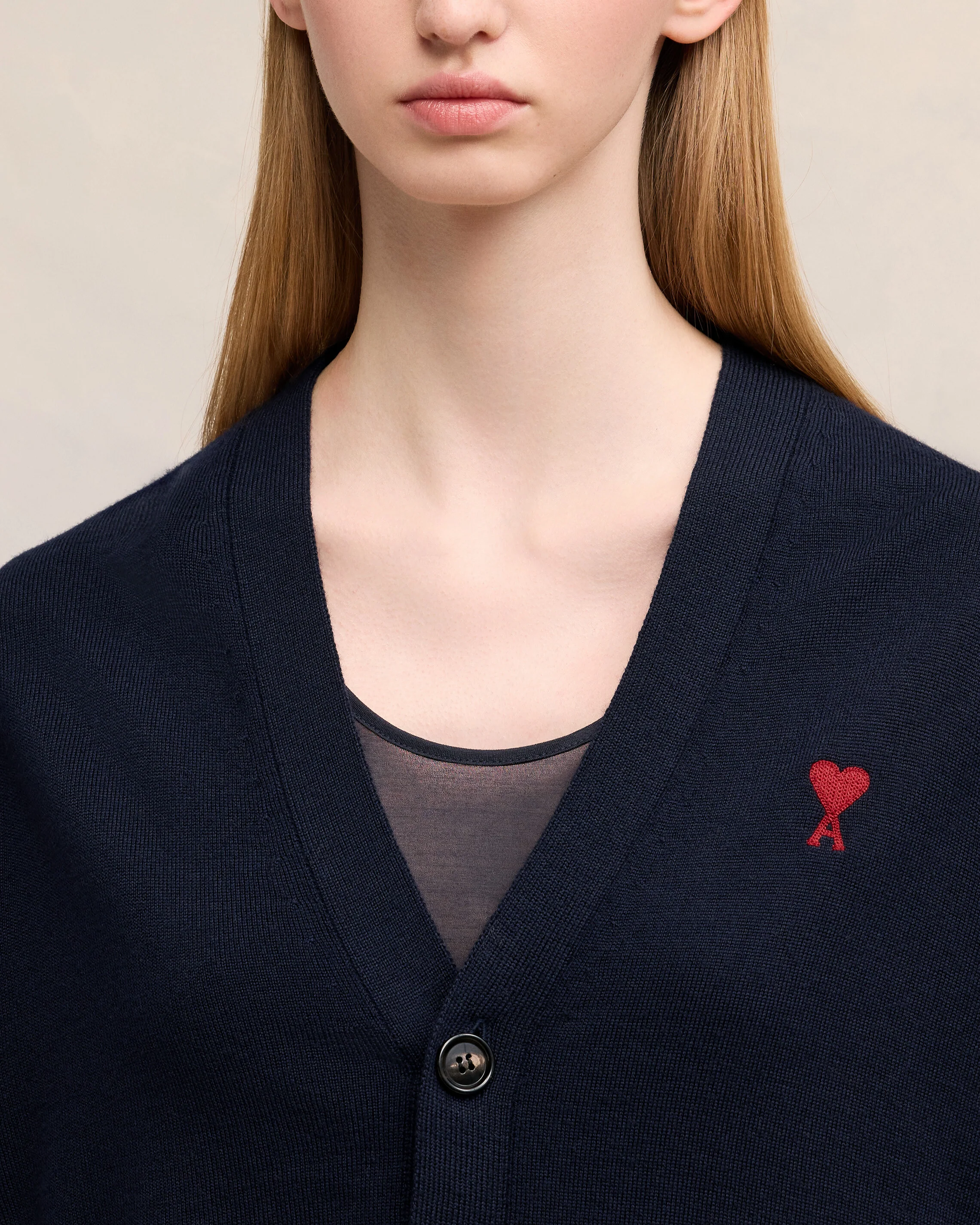 Navy Wool Ami de Coeur Cardigan