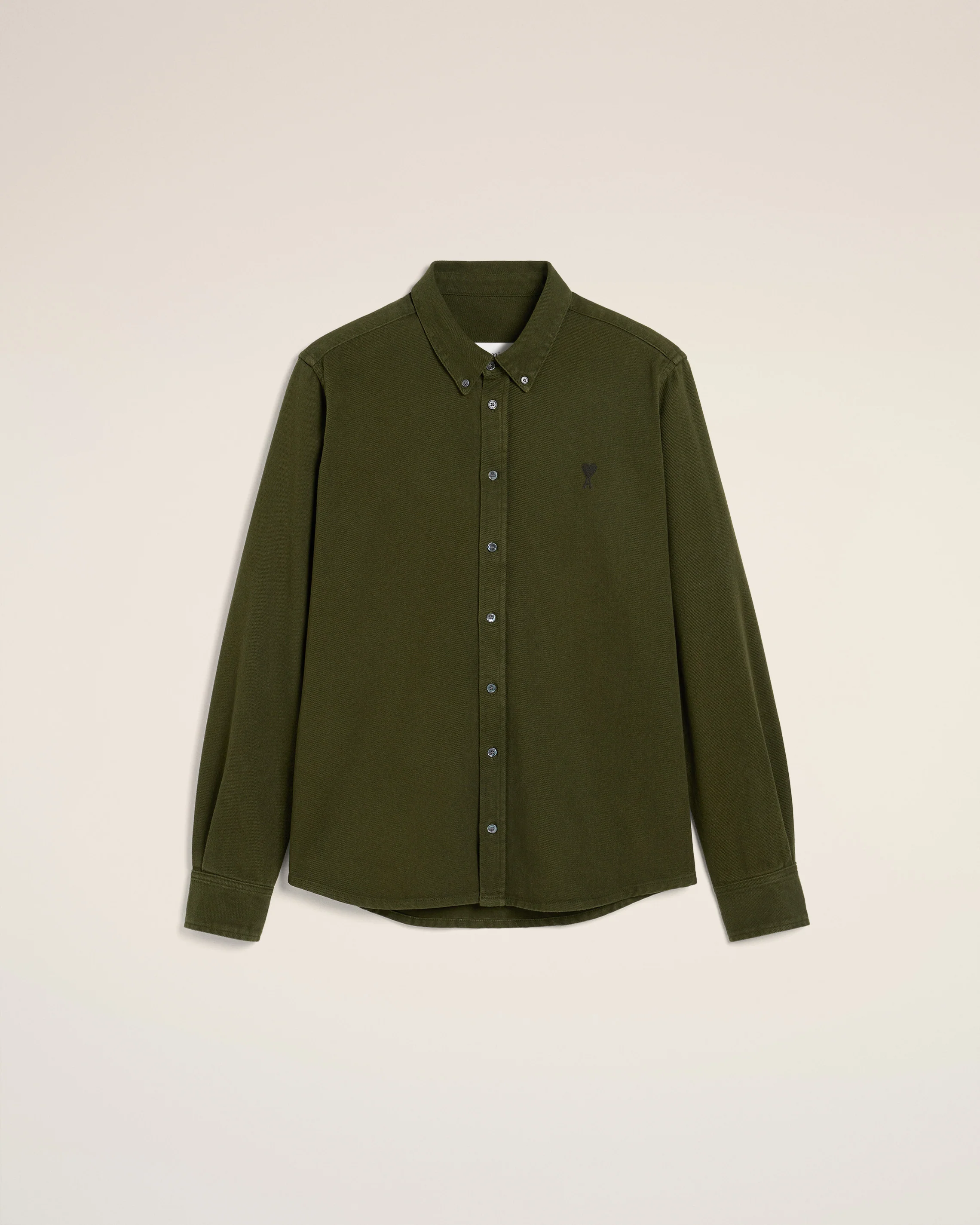 Green Cotton Button-Down Ami de Coeur Shirt