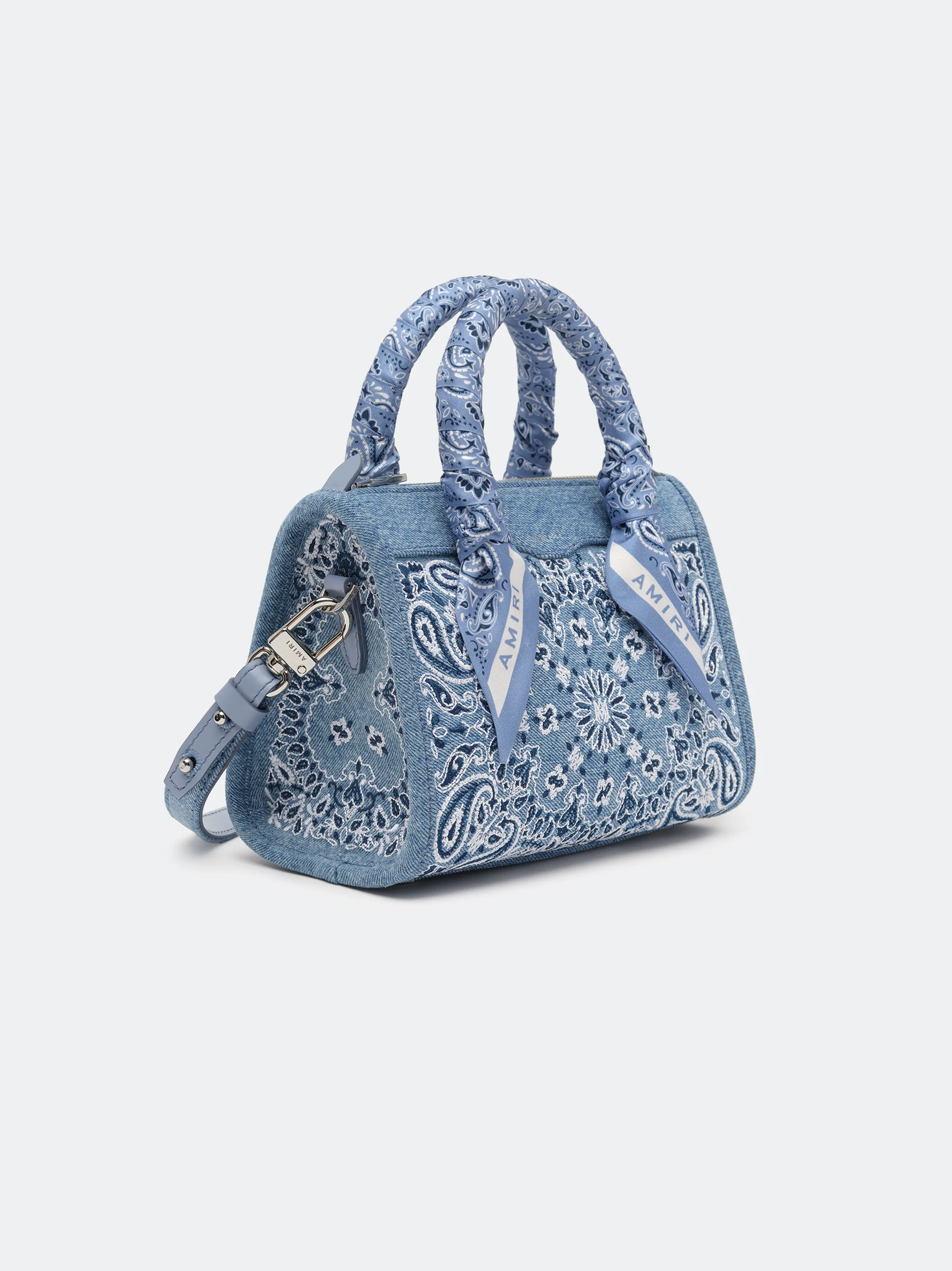 WOMEN -  BANDANA MICRO TRIANGLE BAG - True Blue
