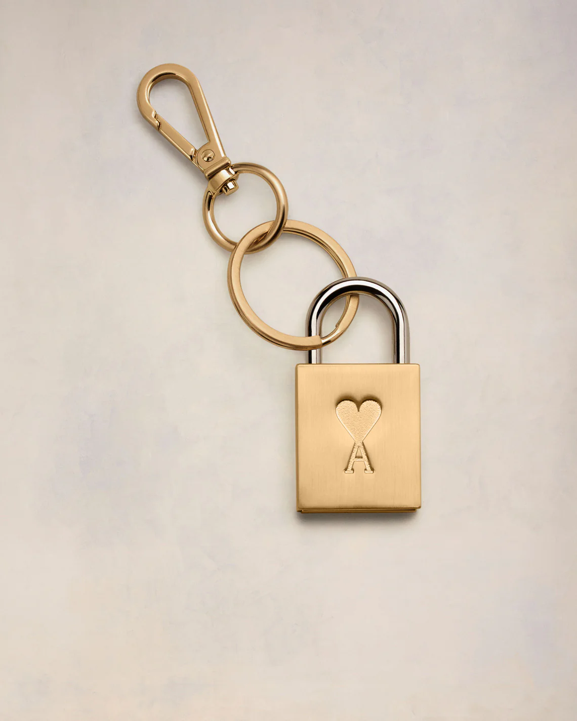 Gold Ami de Coeur Padlock Keyring