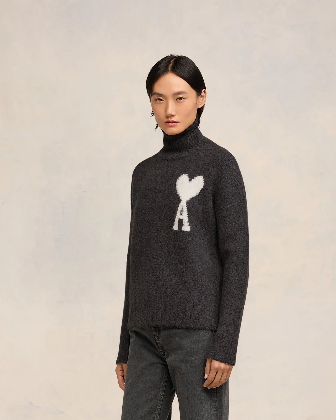 Off-White Ami de Coeur Funnel Neck Sweater