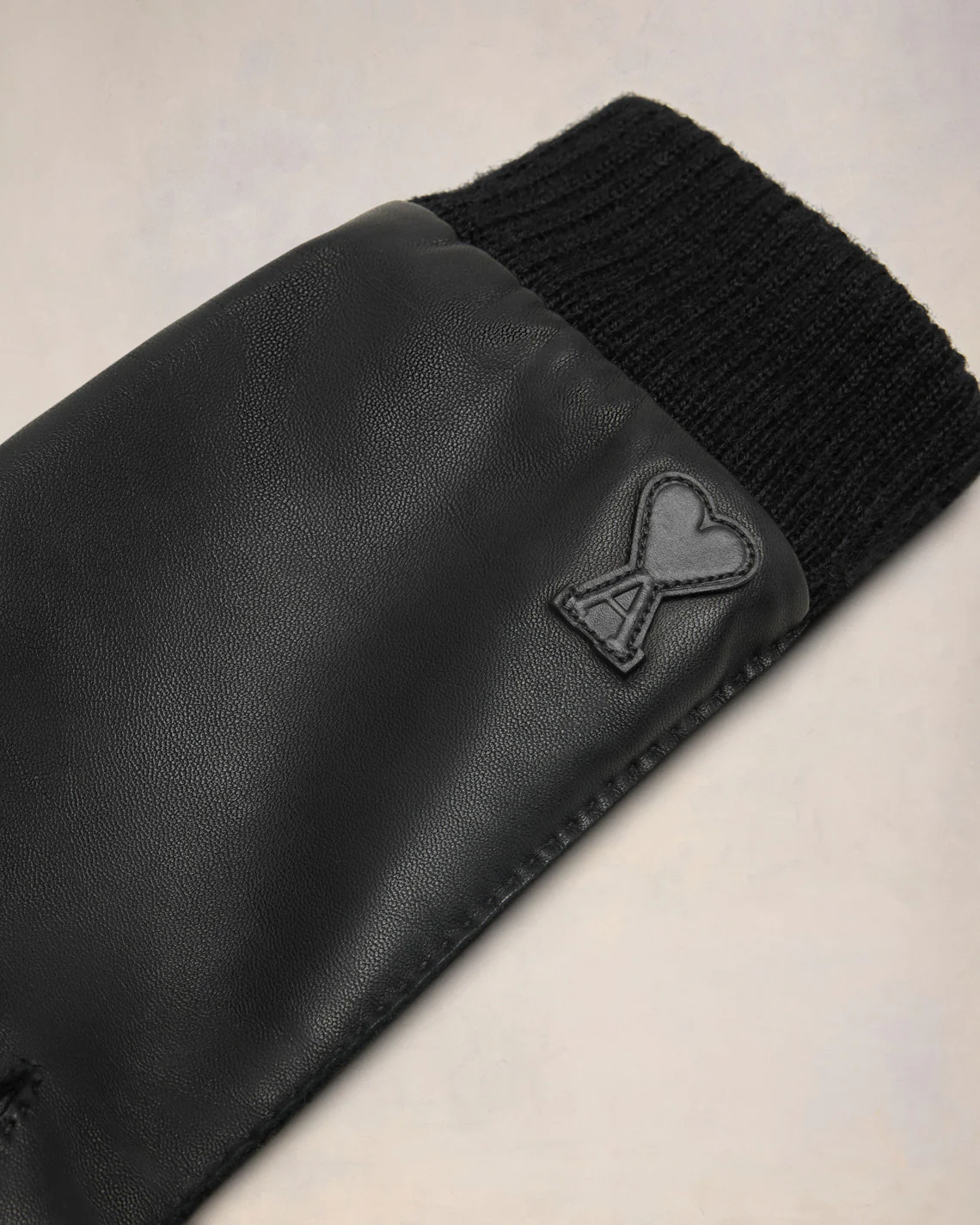 Ami de Coeur Leather Patch Gloves