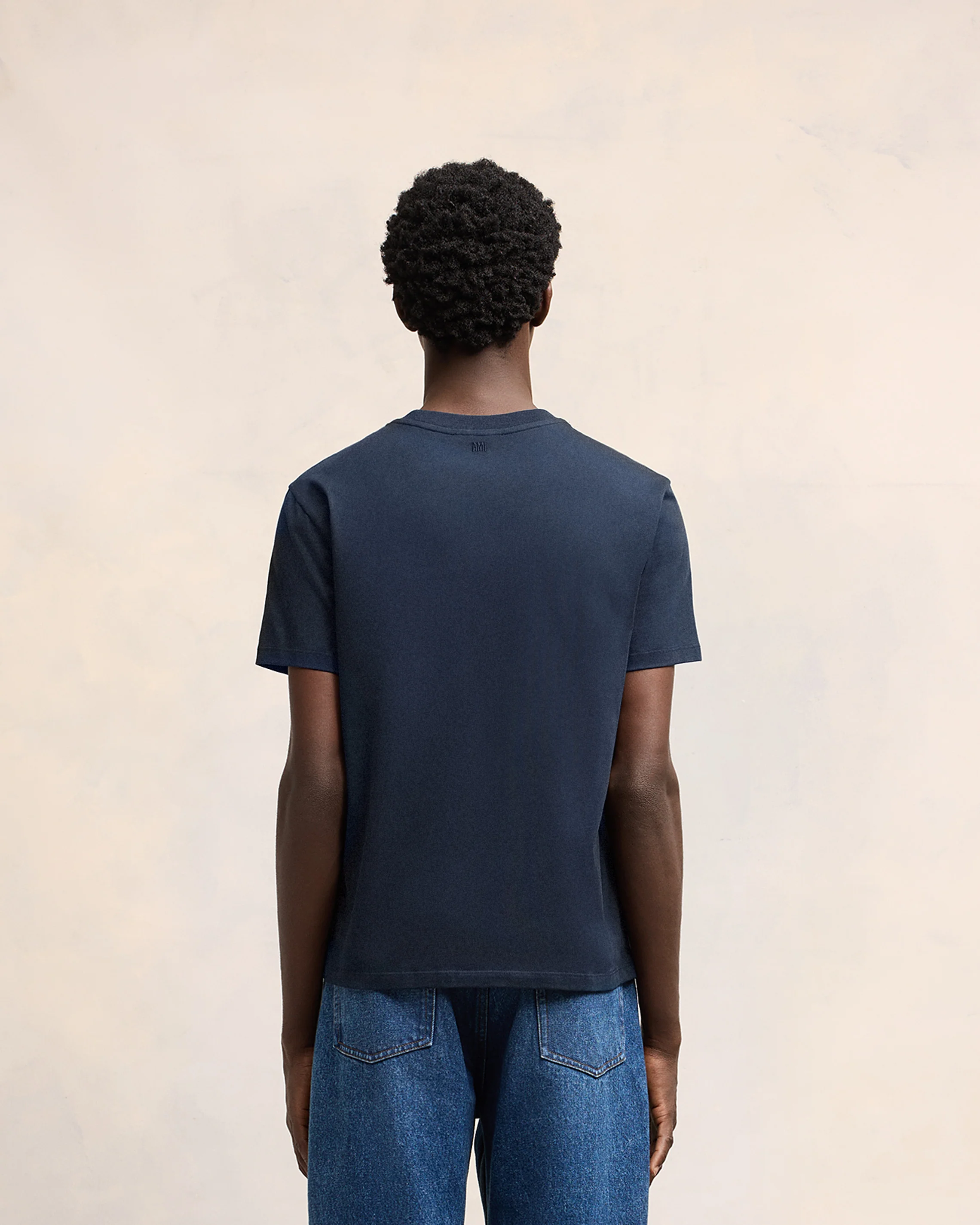 Navy Cotton Ami de Coeur T-Shirt