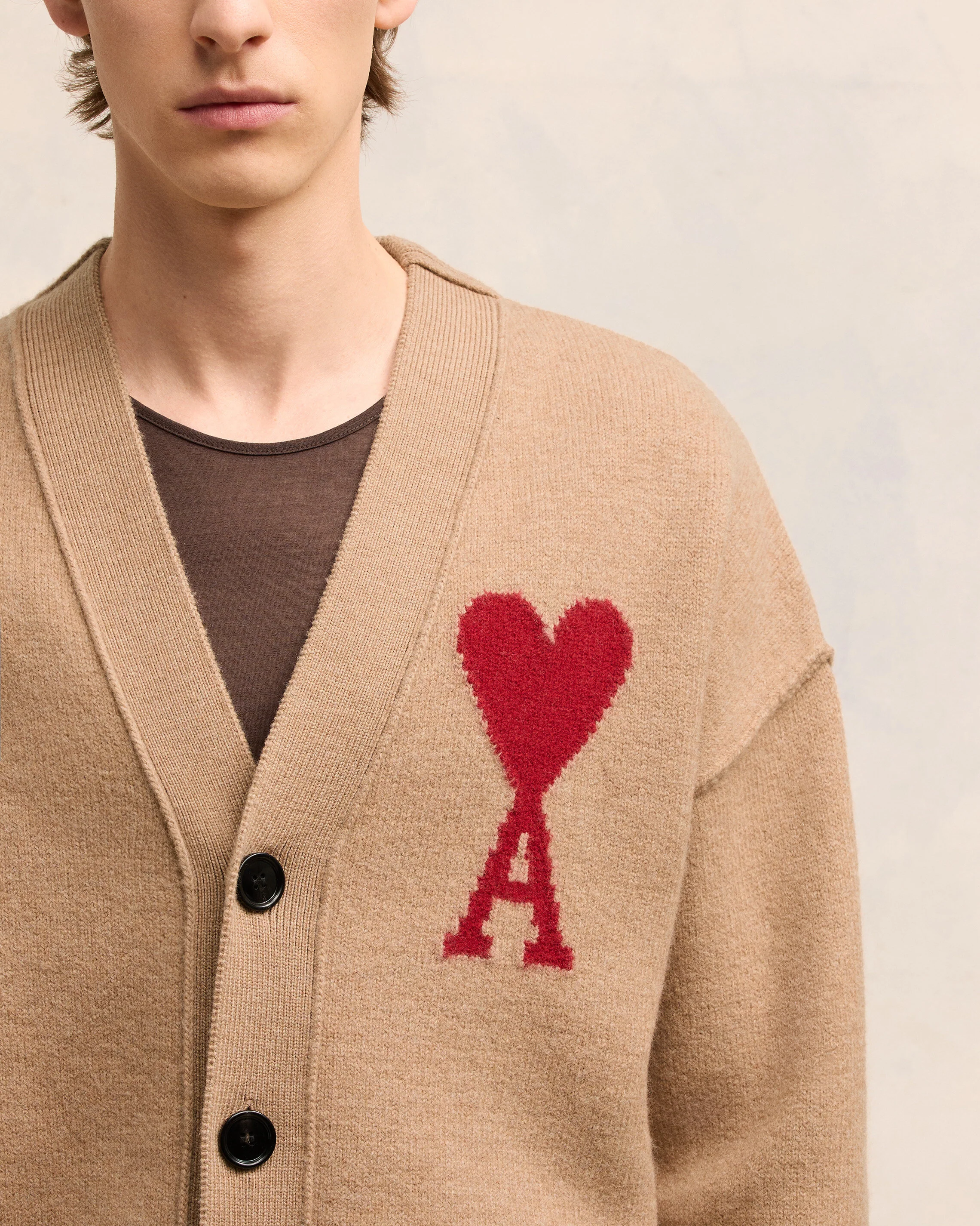 Red Ami de Coeur Cardigan