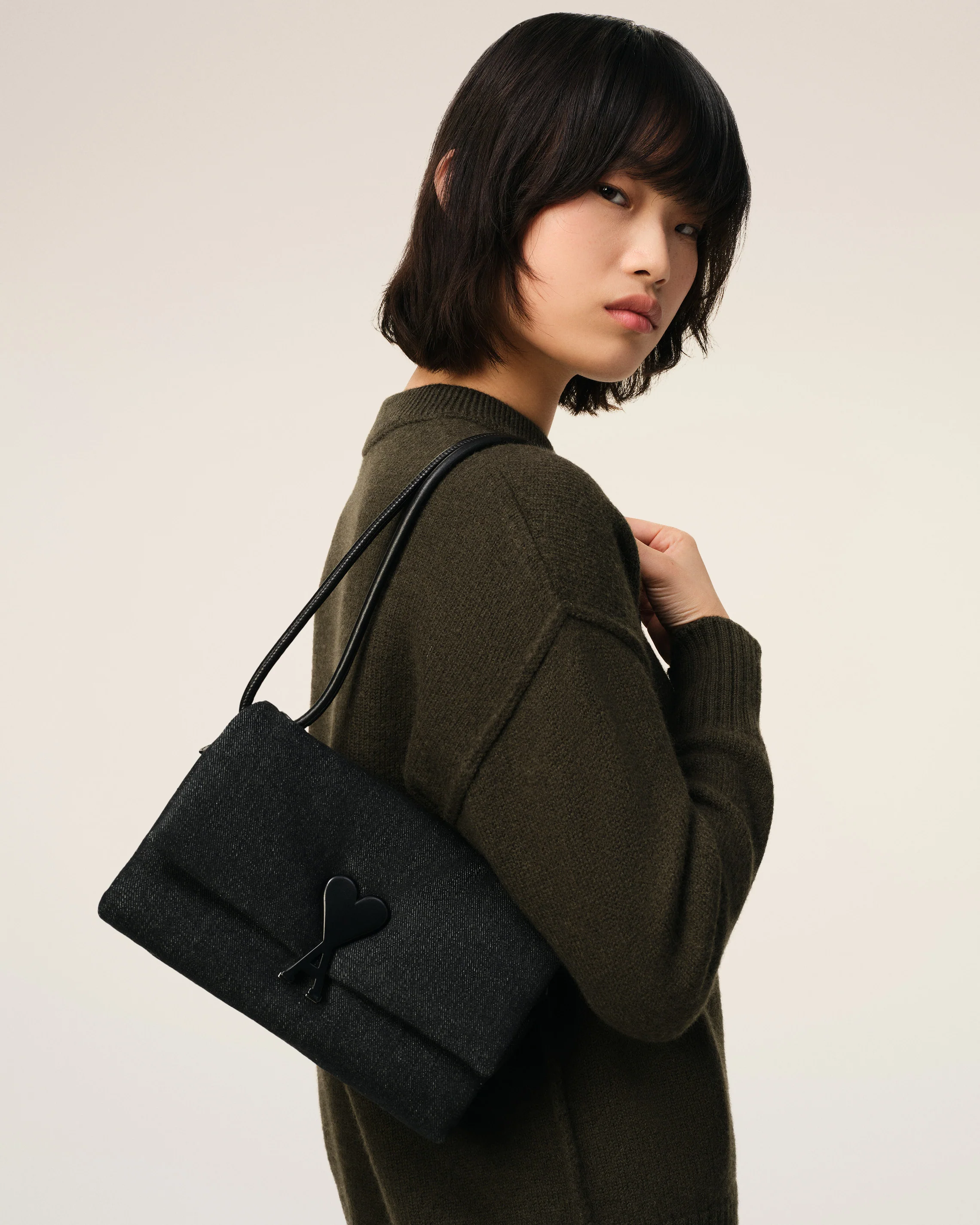 Black Denim Voulez-Vous Bag