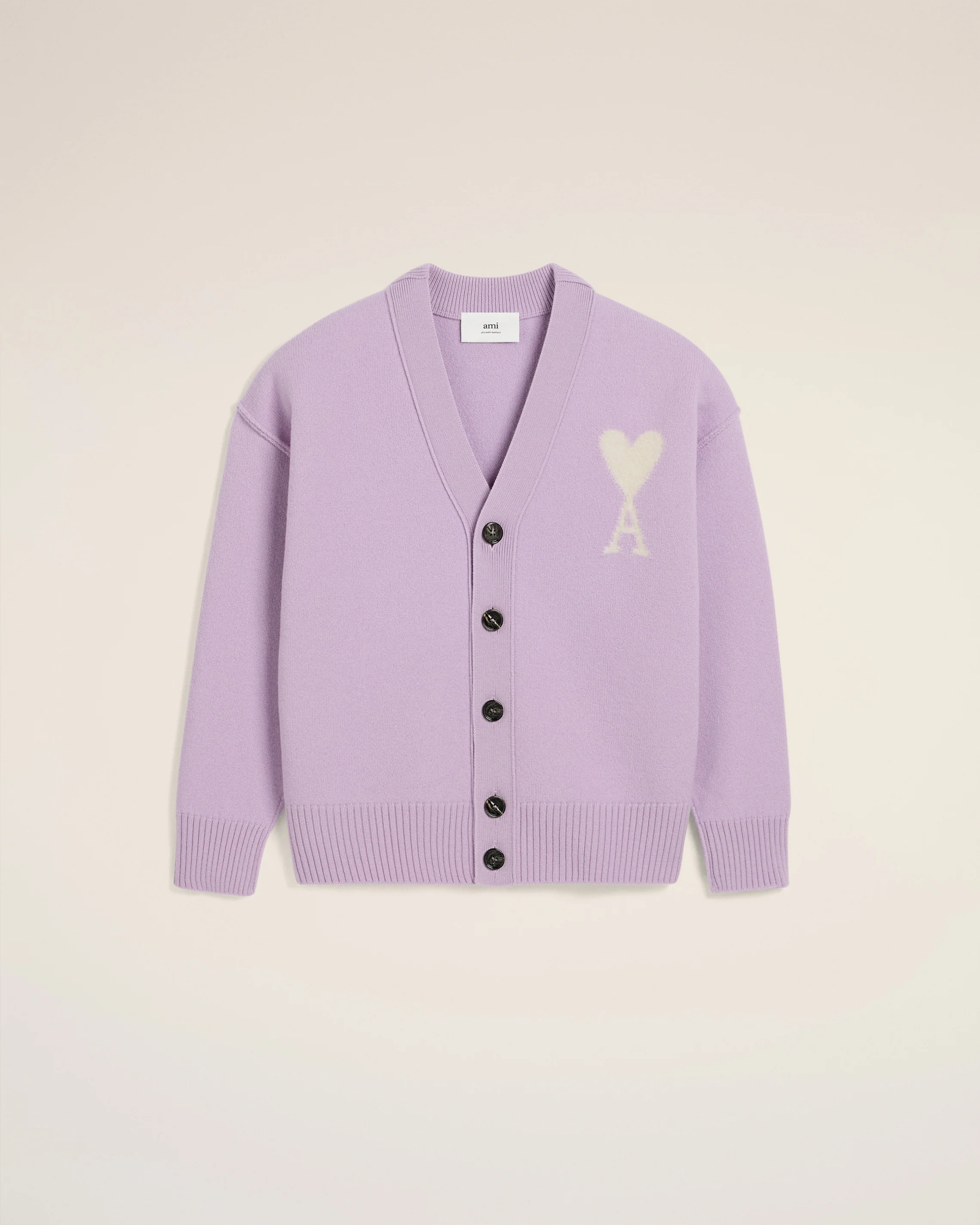 Purple Wool Ami de Coeur Cardigan