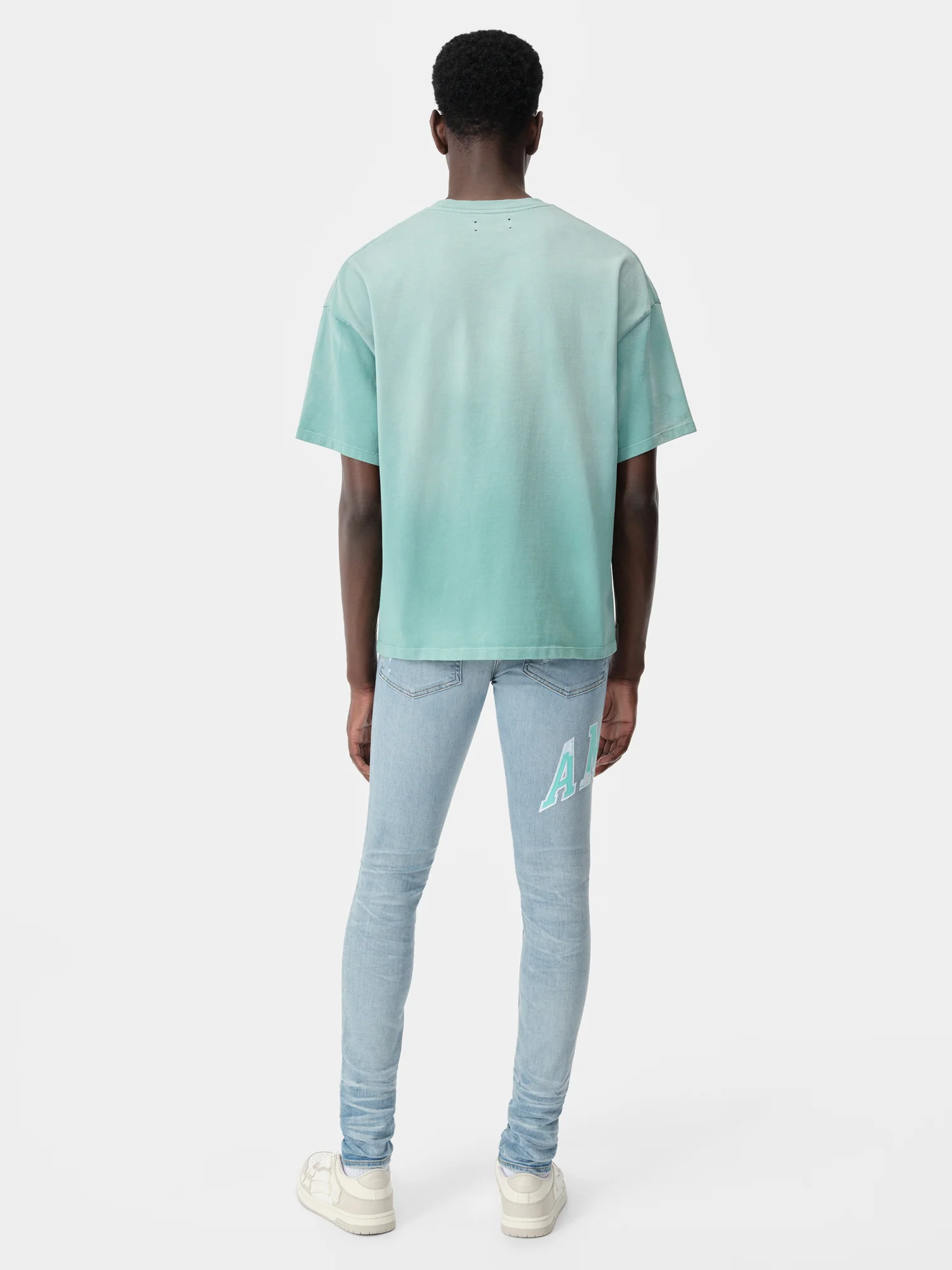 VARSITY LOGO REPAIR JEAN - Perfect Indigo