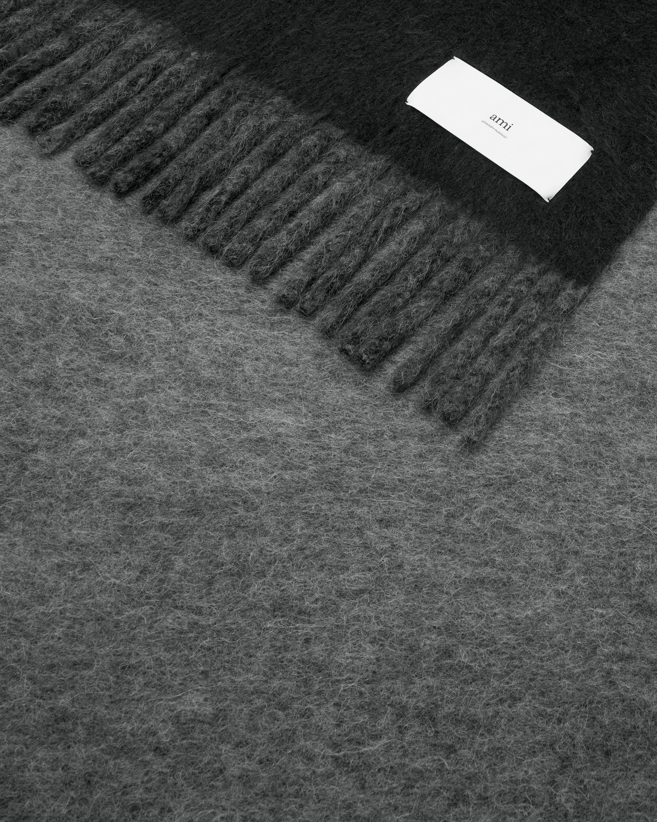 Bicolor Double-Sided Blanket With Ami Alexandre Mattiussi Tab