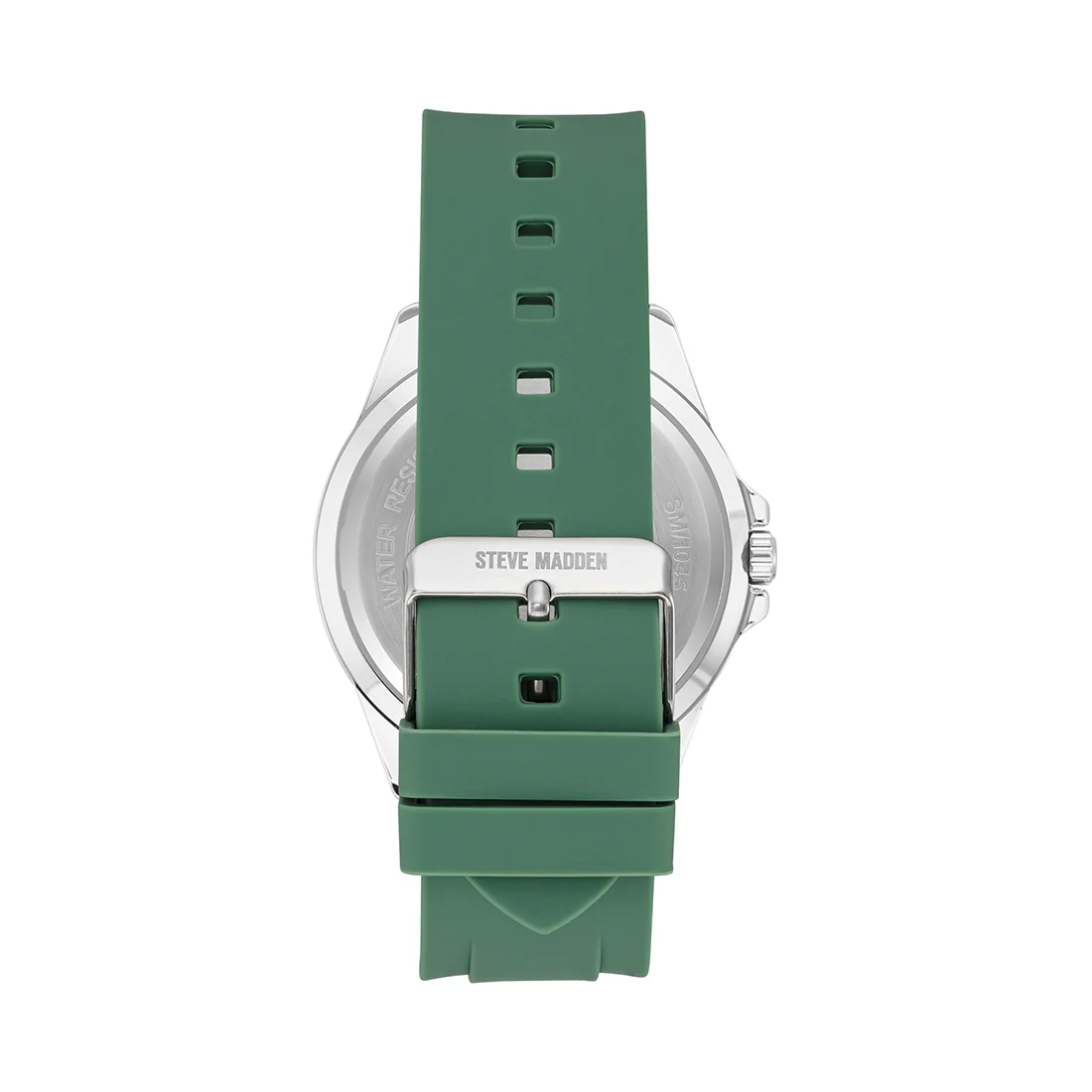 RUBBERIZED ENAMEL CASE WATCH GREEN MULTI