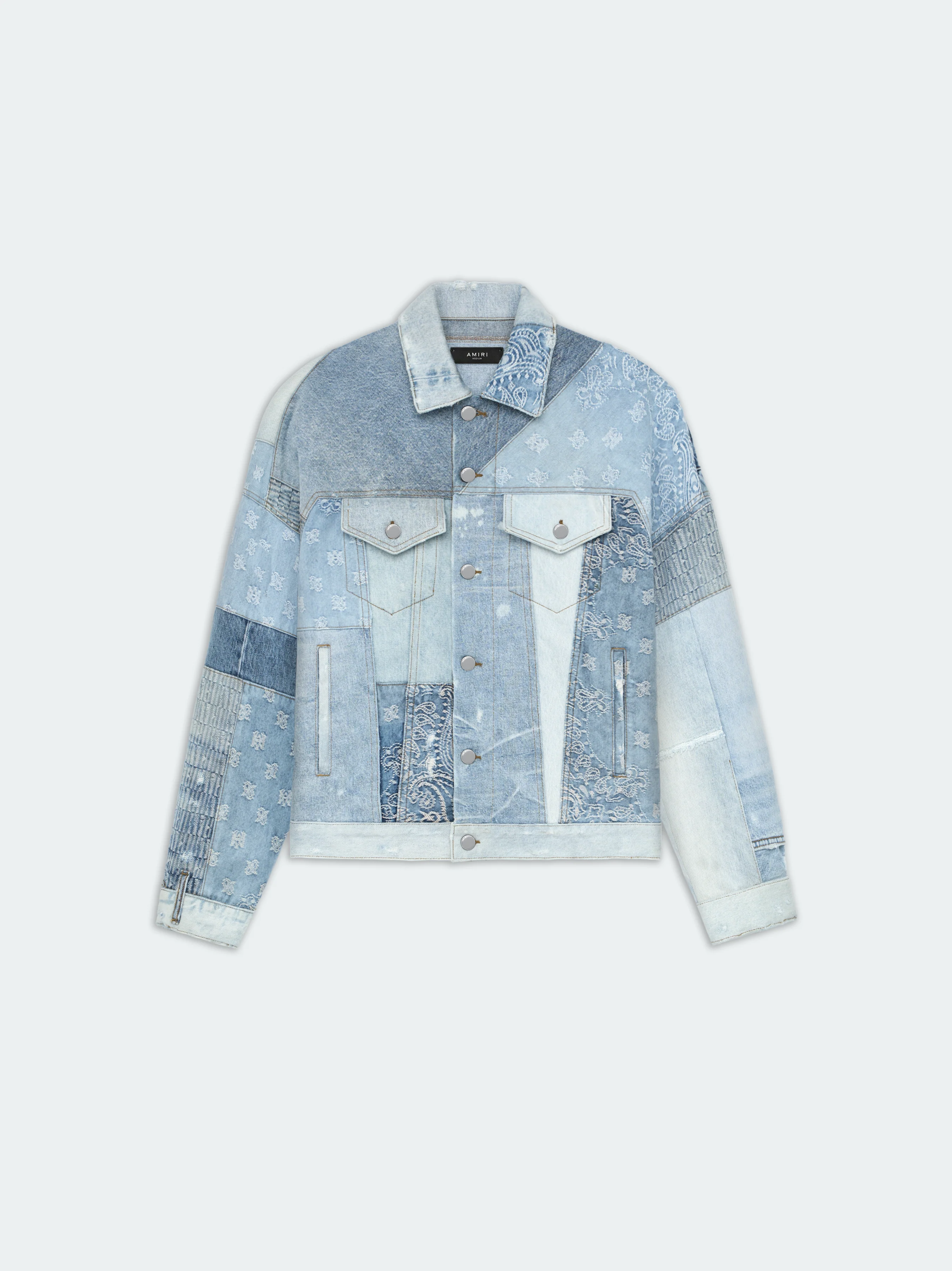 PATCHWORK TRUCKER JACKET - Multi