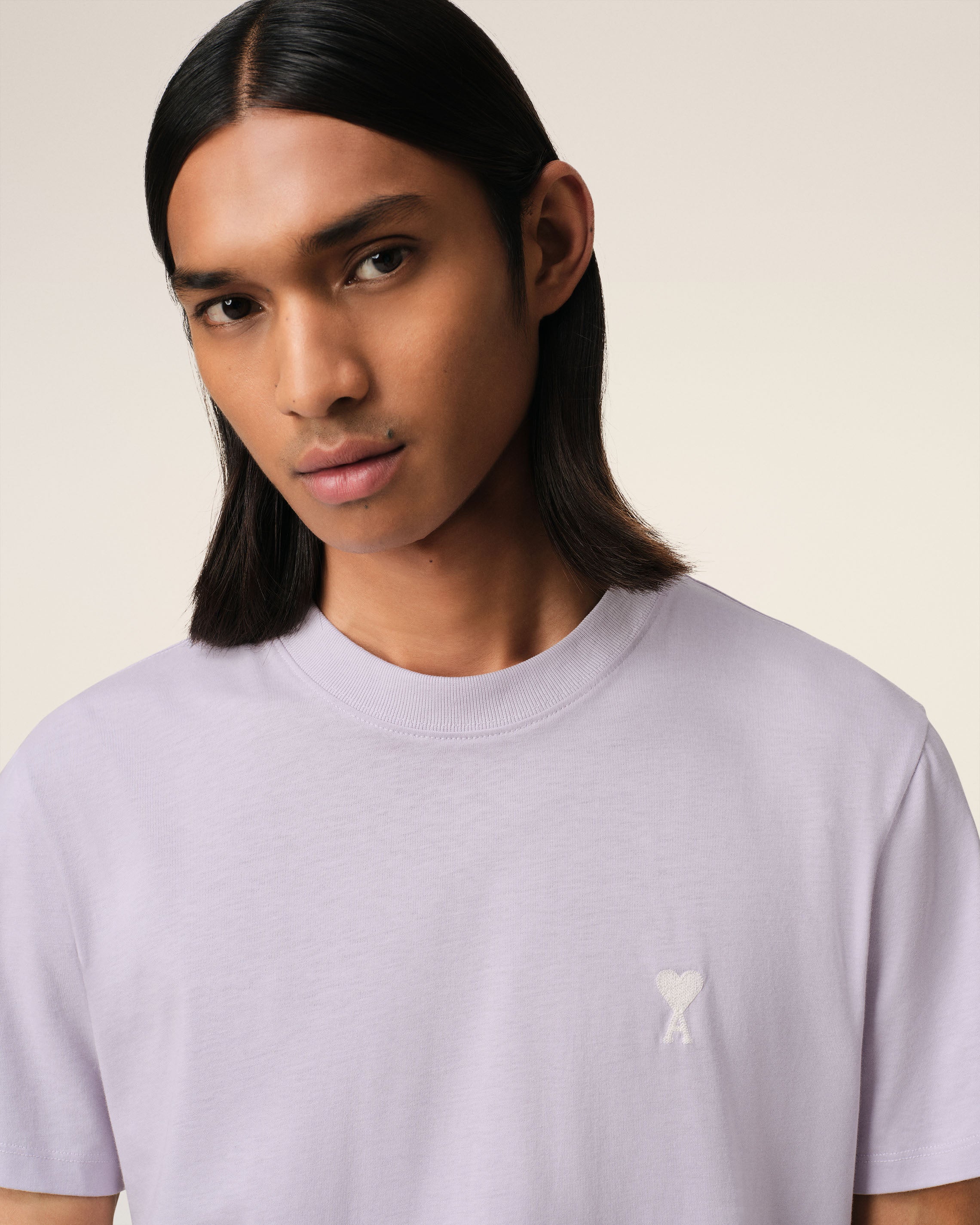 Purple Cotton Ami de Coeur T-Shirt